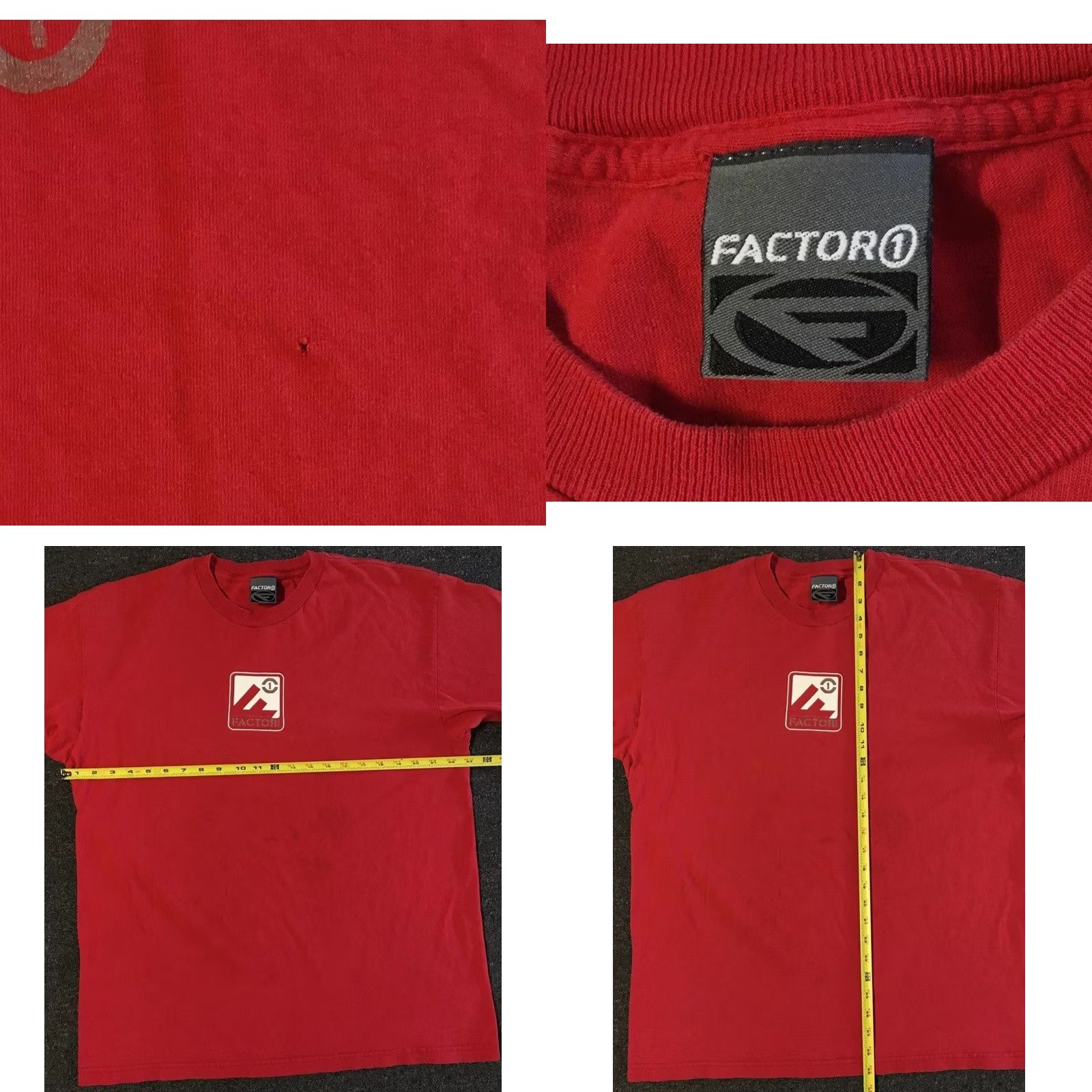 World Industries VINTAGE Factor One Skateboards Faded Distressed Shirt XL Red Men Short Sleeve T-Shirt 80s 90s Grunge USA Skateboard Size US XL / EU 56 / 4 - 9 Thumbnail