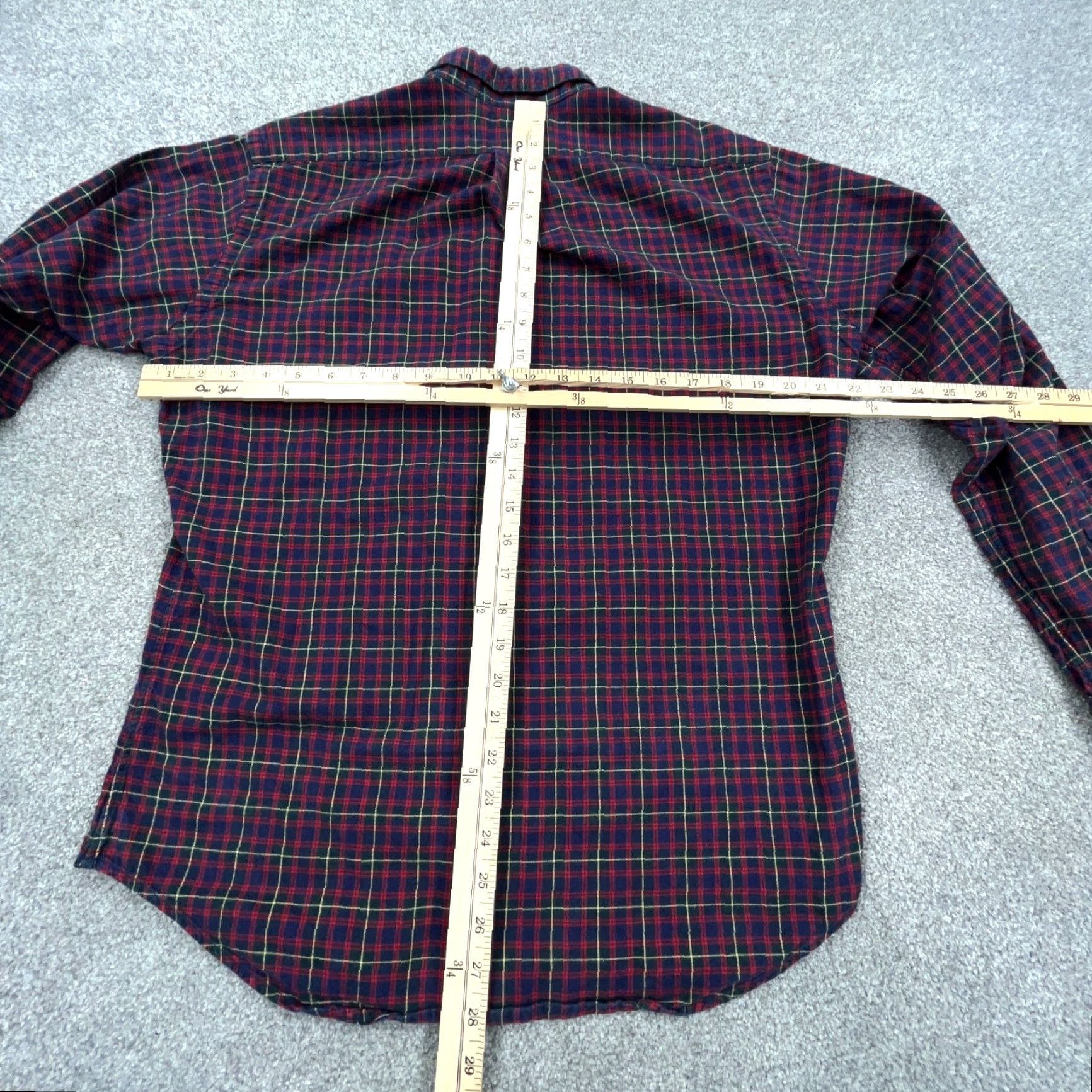 Ralph Lauren Ralph Lauren Shirt Men Medium Red Blue Flannel Button Up Tartan Classic Fit Size US L / EU 52-54 / 3 - 6 Thumbnail