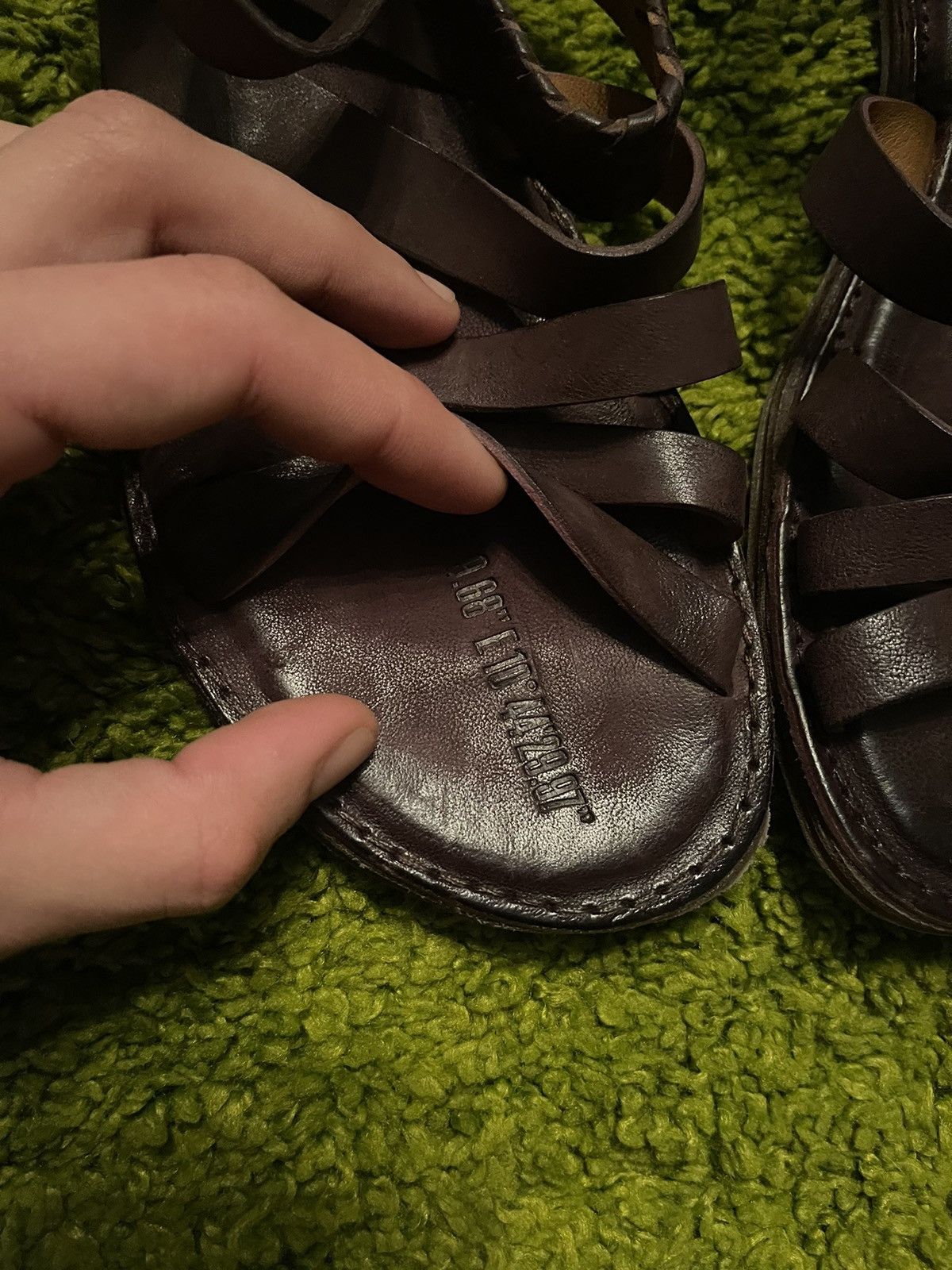 A.S.98 × Designer Airsteps A.S.98 avant garde real leather sandals shoes Size US 9 / IT 39 - 6 Thumbnail