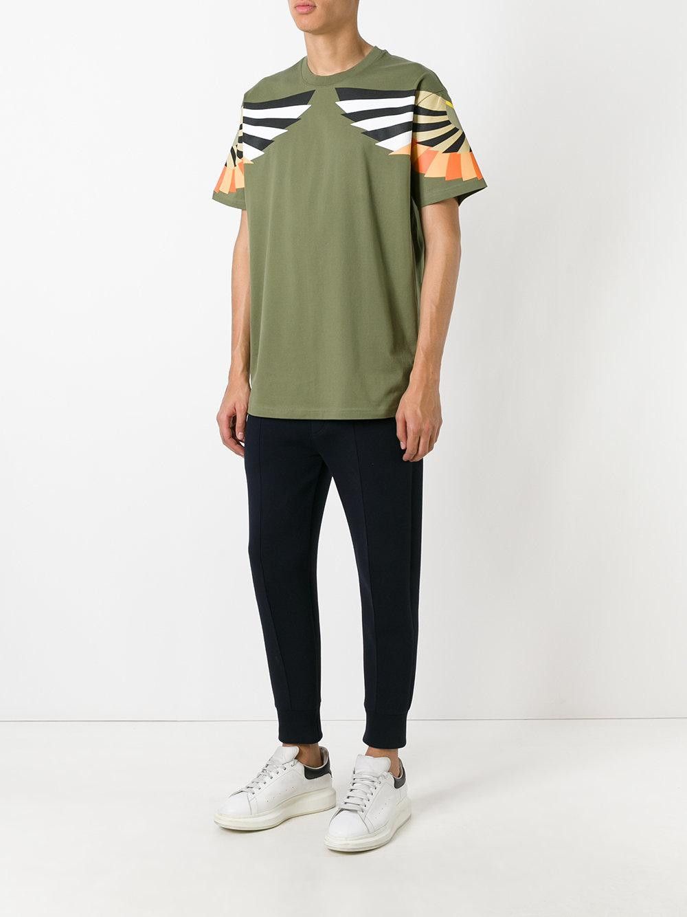 Givenchy Green Wings Print Oversized T-Shirt Size US S / EU 44-46 / 1 - 2 Thumbnail