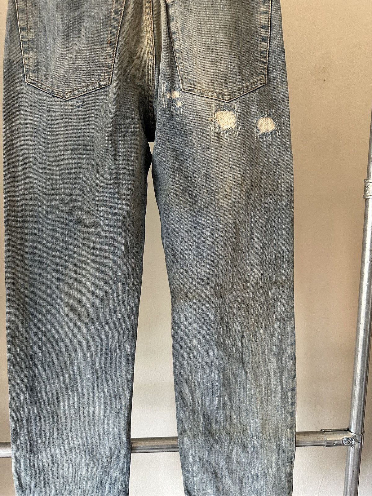 Roberto Cavalli 2000s Roberto Cavalli Washed Distressed Jeans Size US 27 - 11 Thumbnail