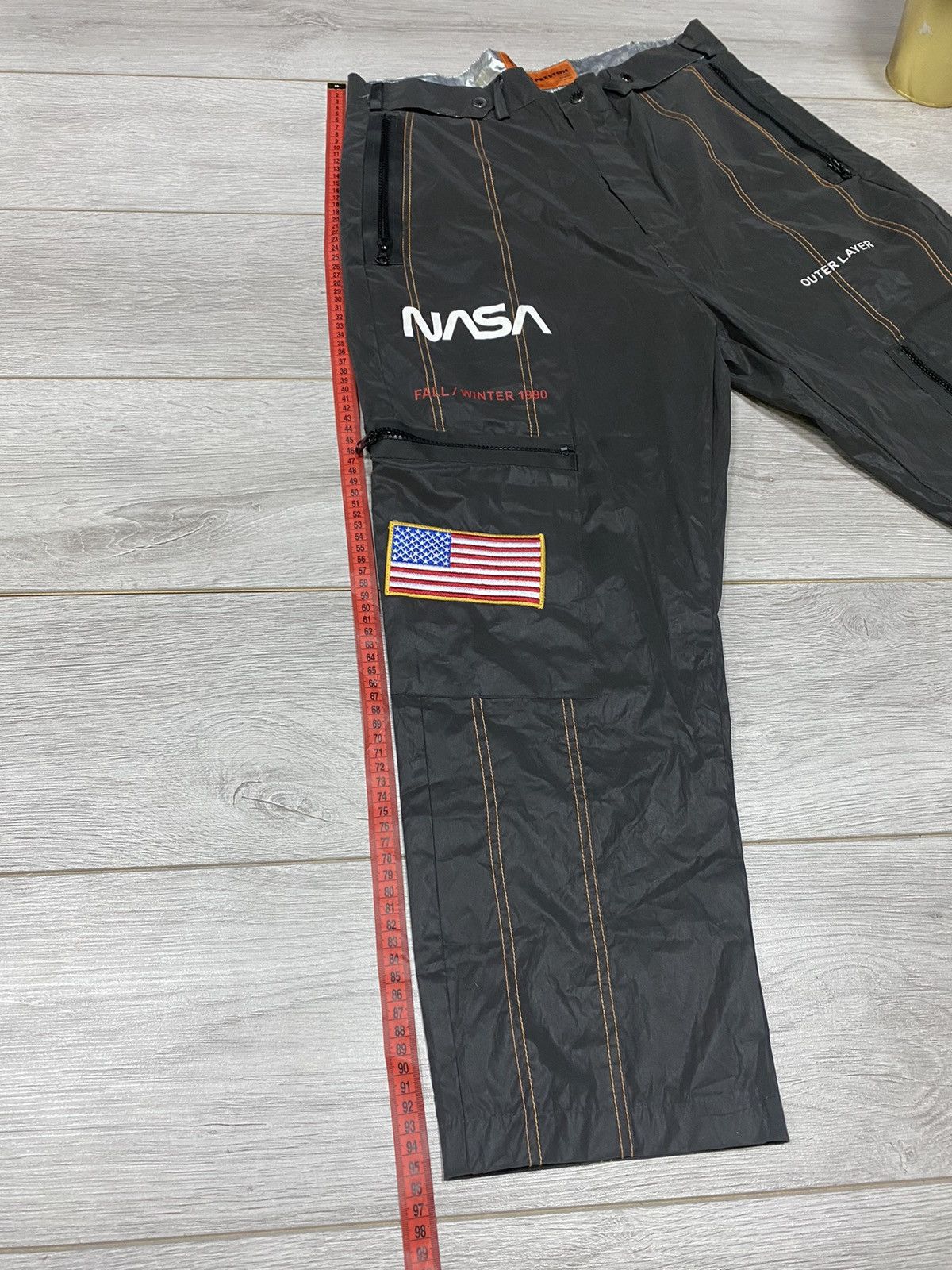 Heron Preston Iconic HERON PRESTON USA 🇺🇸 flag reflective NASA pants Size US 32 / EU 48 - 18 Thumbnail