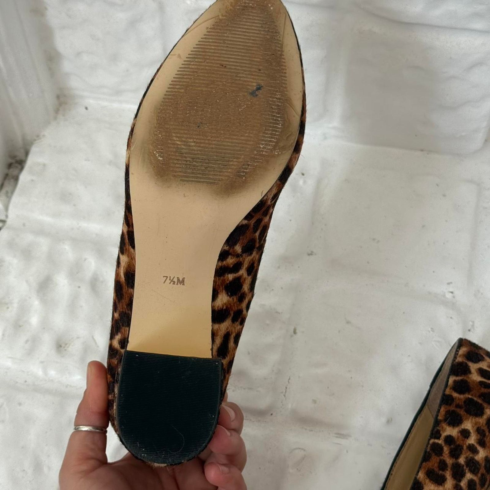 Talbots ✿ y2k leopard calf hair block heel pumps ✿ Size US 7.5 / IT 37.5 - 8 Thumbnail