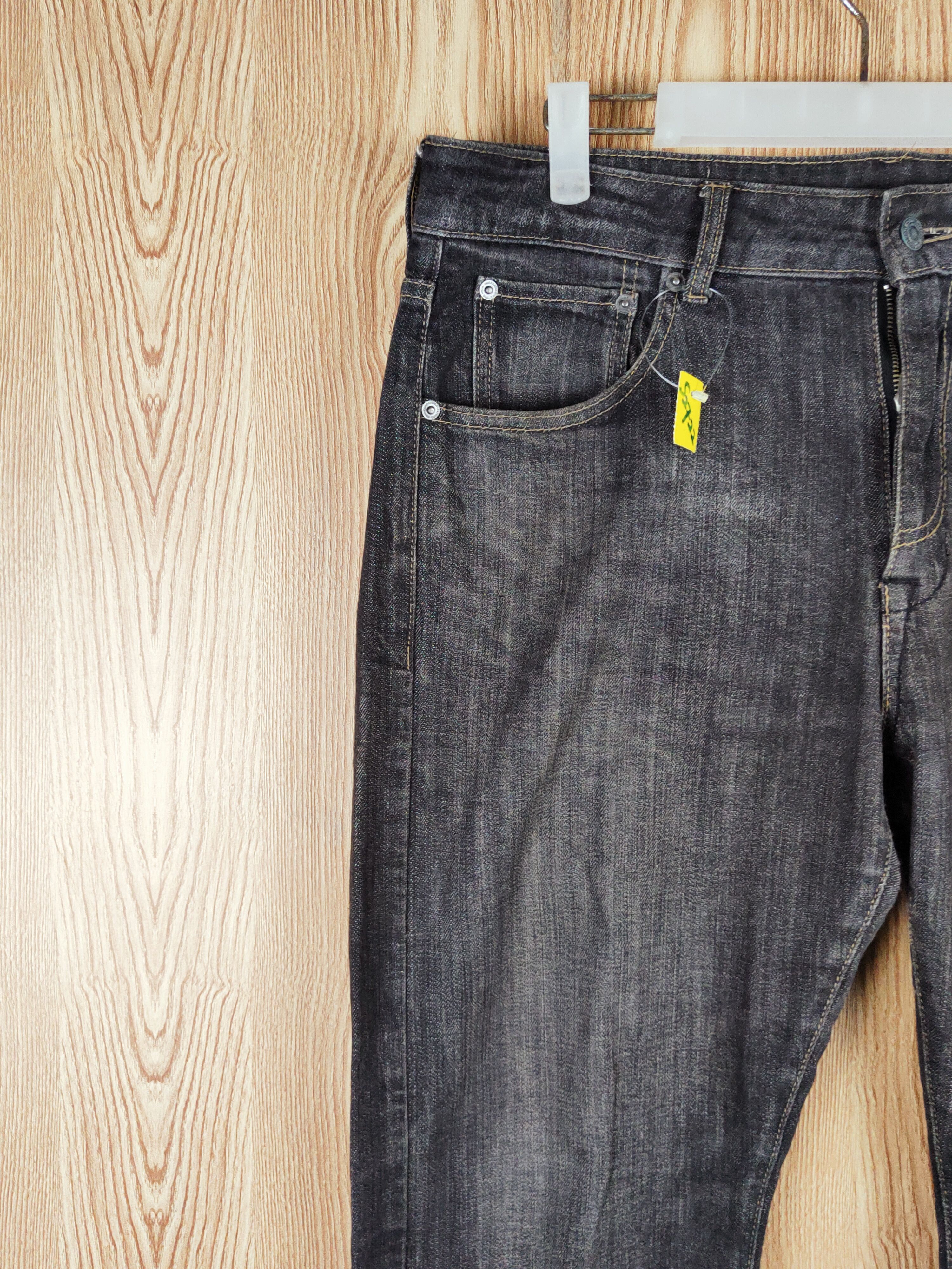 Japanese Brand Japanese Brand Black Faded Distressed Ripped Jeans #S2722 Size US 35 - 3 Thumbnail