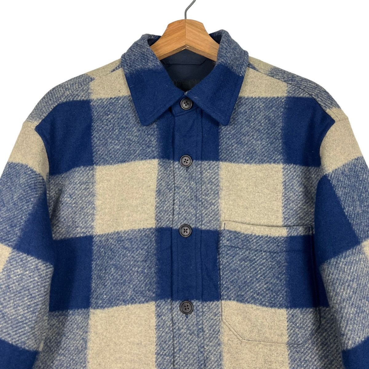 Japanese Brand 🔥 UNIQLO PLAID WOOL SHIRT JACKET Size US S / EU 44-46 / 1 - 3 Thumbnail
