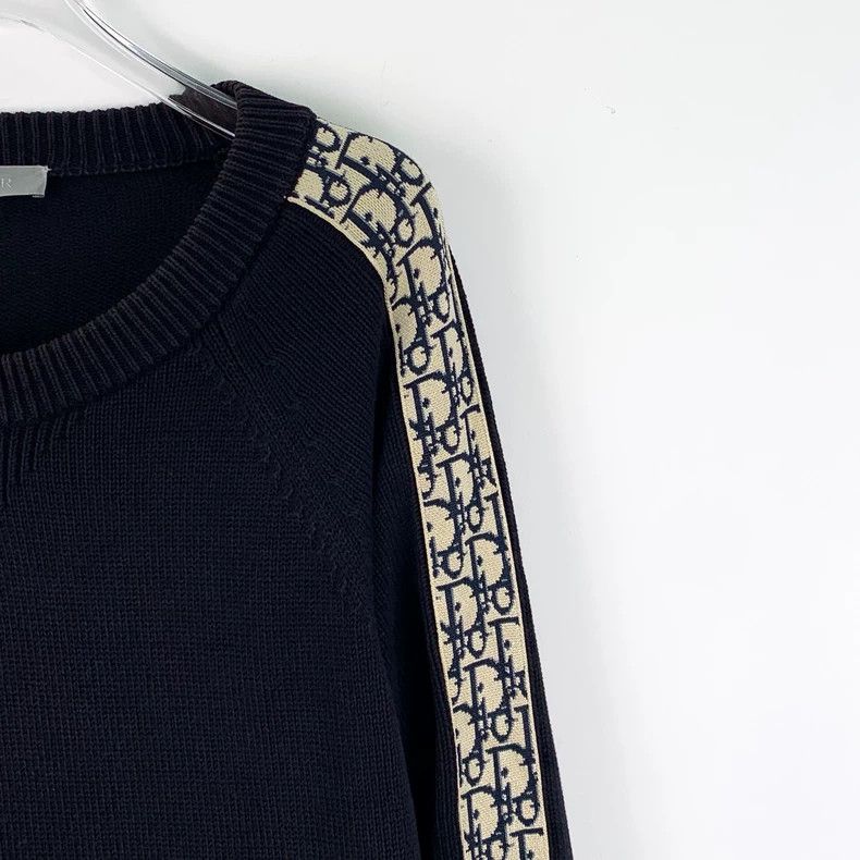 Dior Dior Black side logo letter inlaid cotton round-neck long- Size US L / EU 52-54 / 3 - 3 Thumbnail