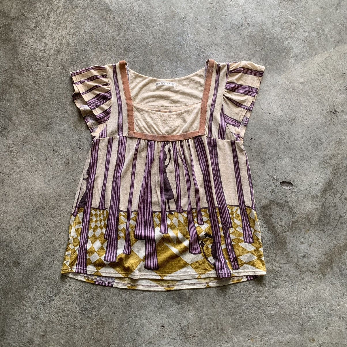 Tsumori Chisato vintage printed blouse Size S / US 4 / IT 40 - 1 Thumbnail