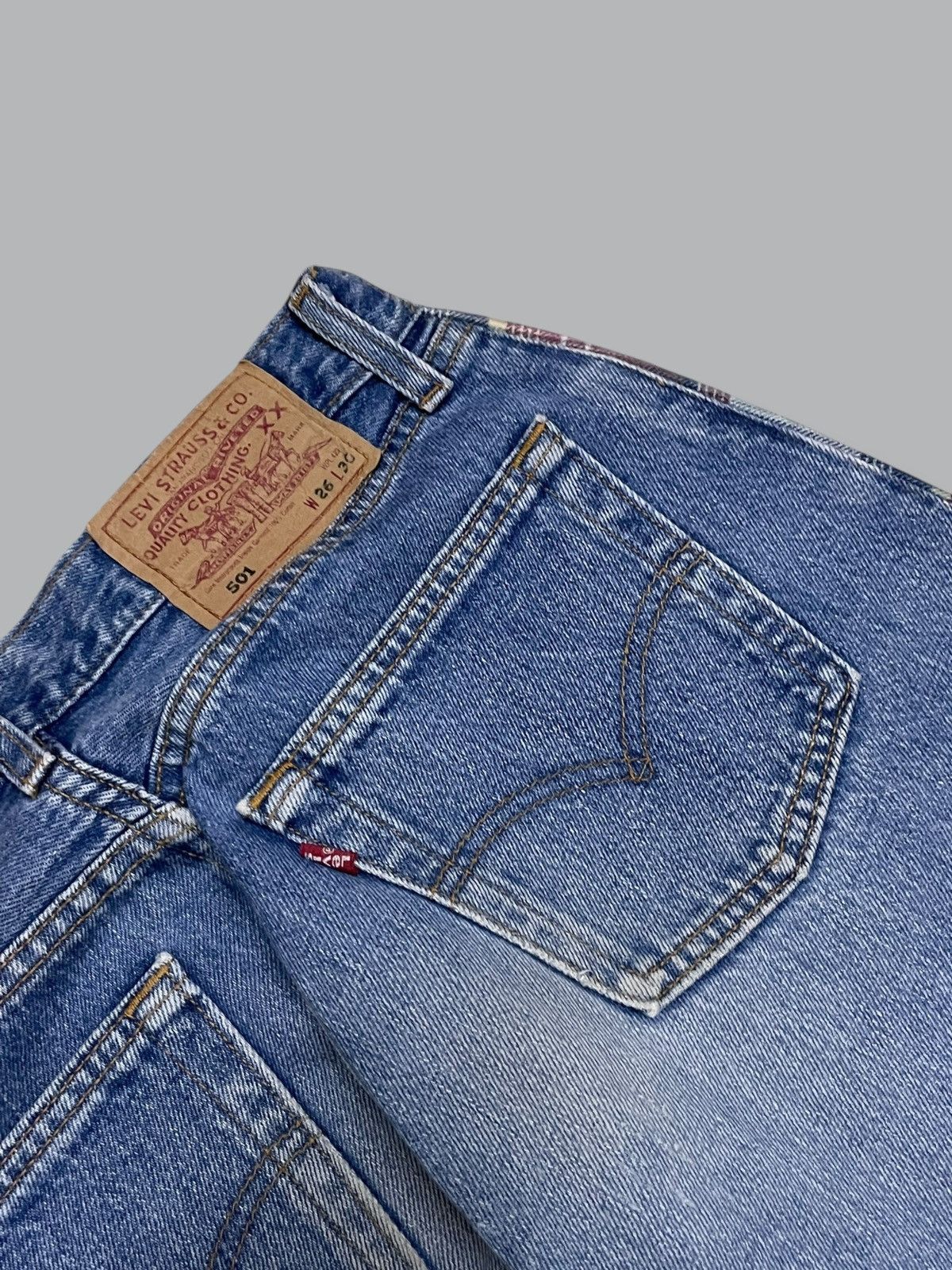 Levi's Vintage Clothing Vintage 1990s Designer Levis 501 Sample Tapped Regular Denim Size US 28 / EU 44 - 15 Thumbnail