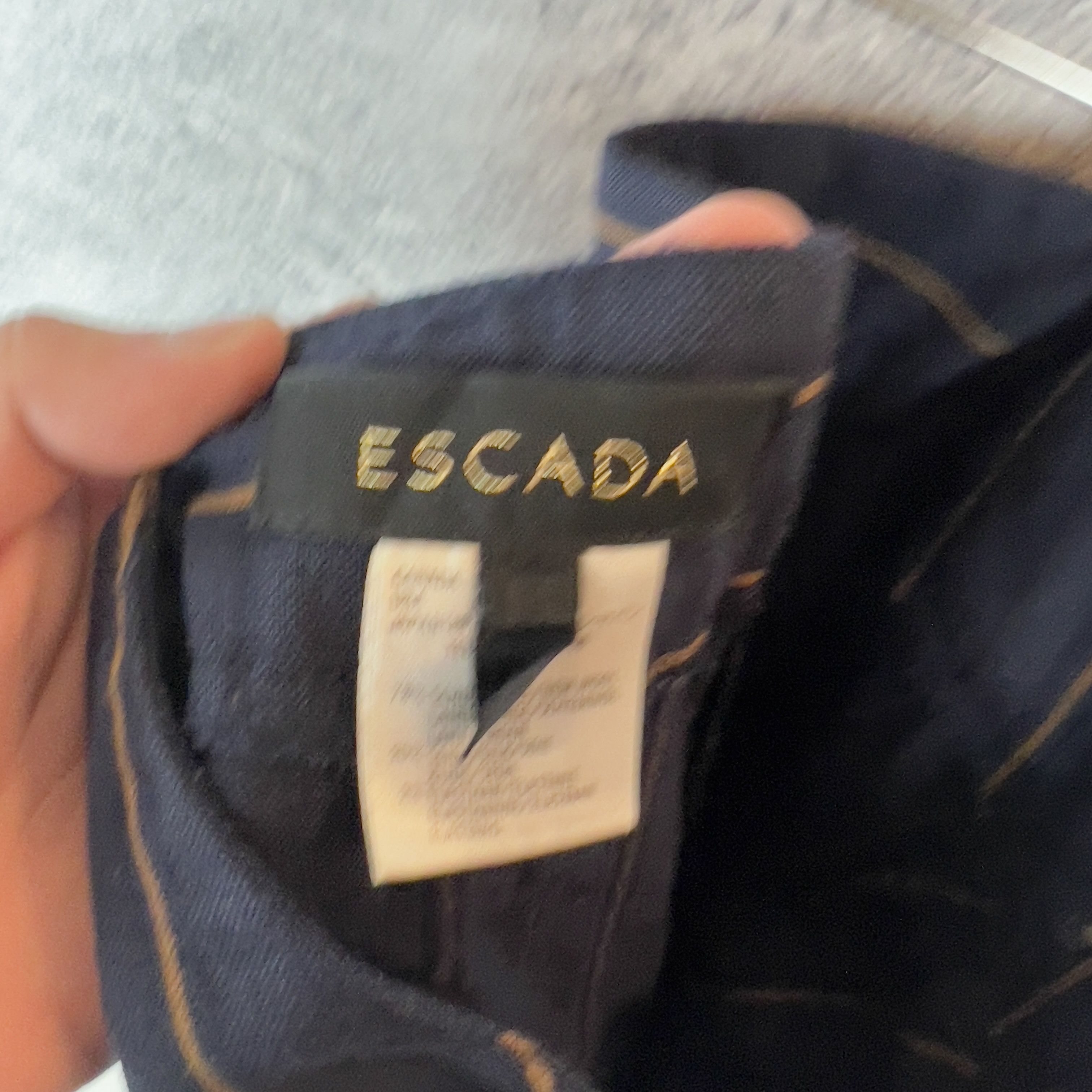 Escada Escada Women's Pants Size 44 Blue Size 30" / US 8 / IT 44 - 4 Thumbnail
