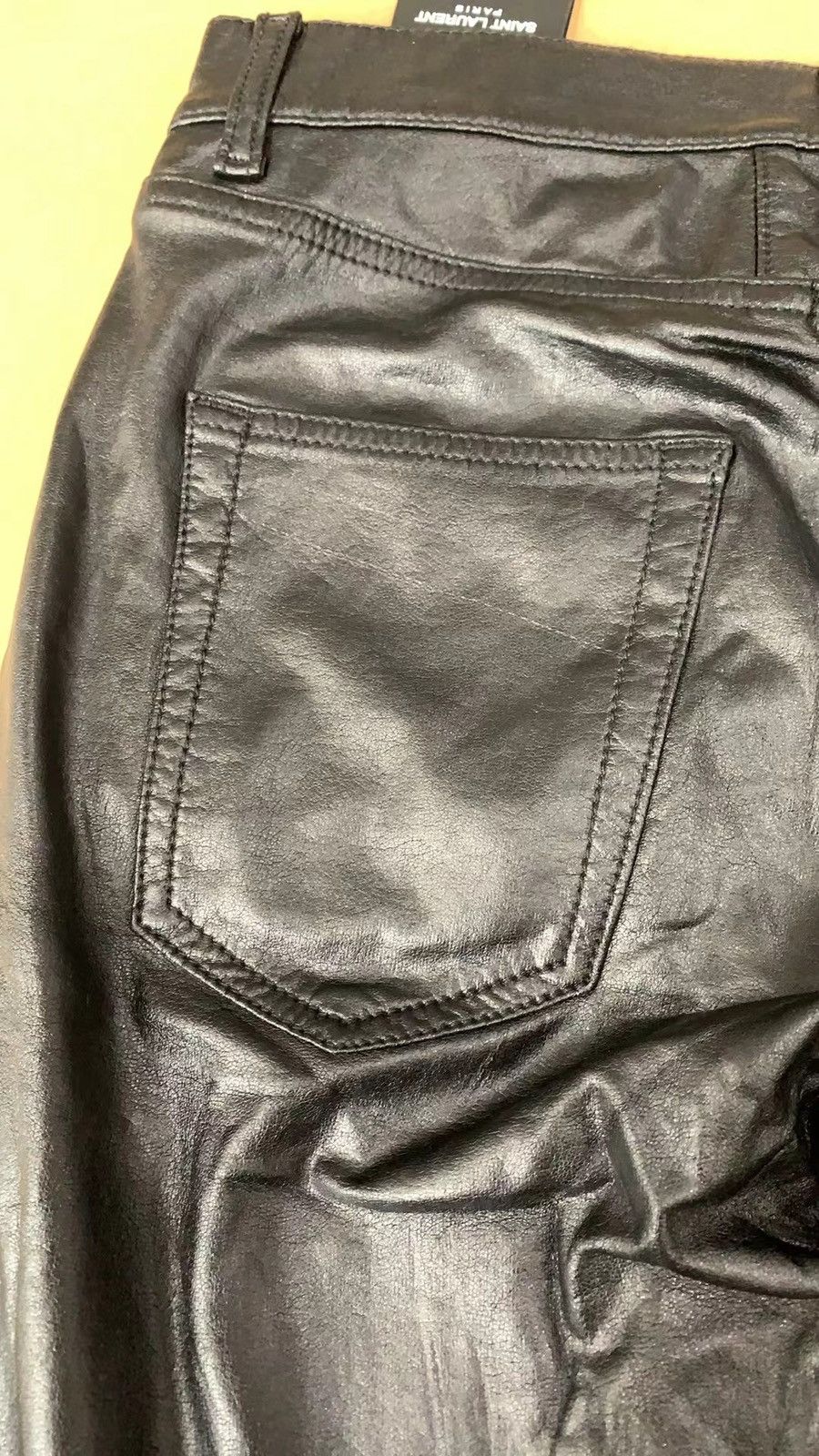 Saint Laurent Paris Saint Laurent waxed Biker Pants Size US 28 / EU 44 - 6 Thumbnail