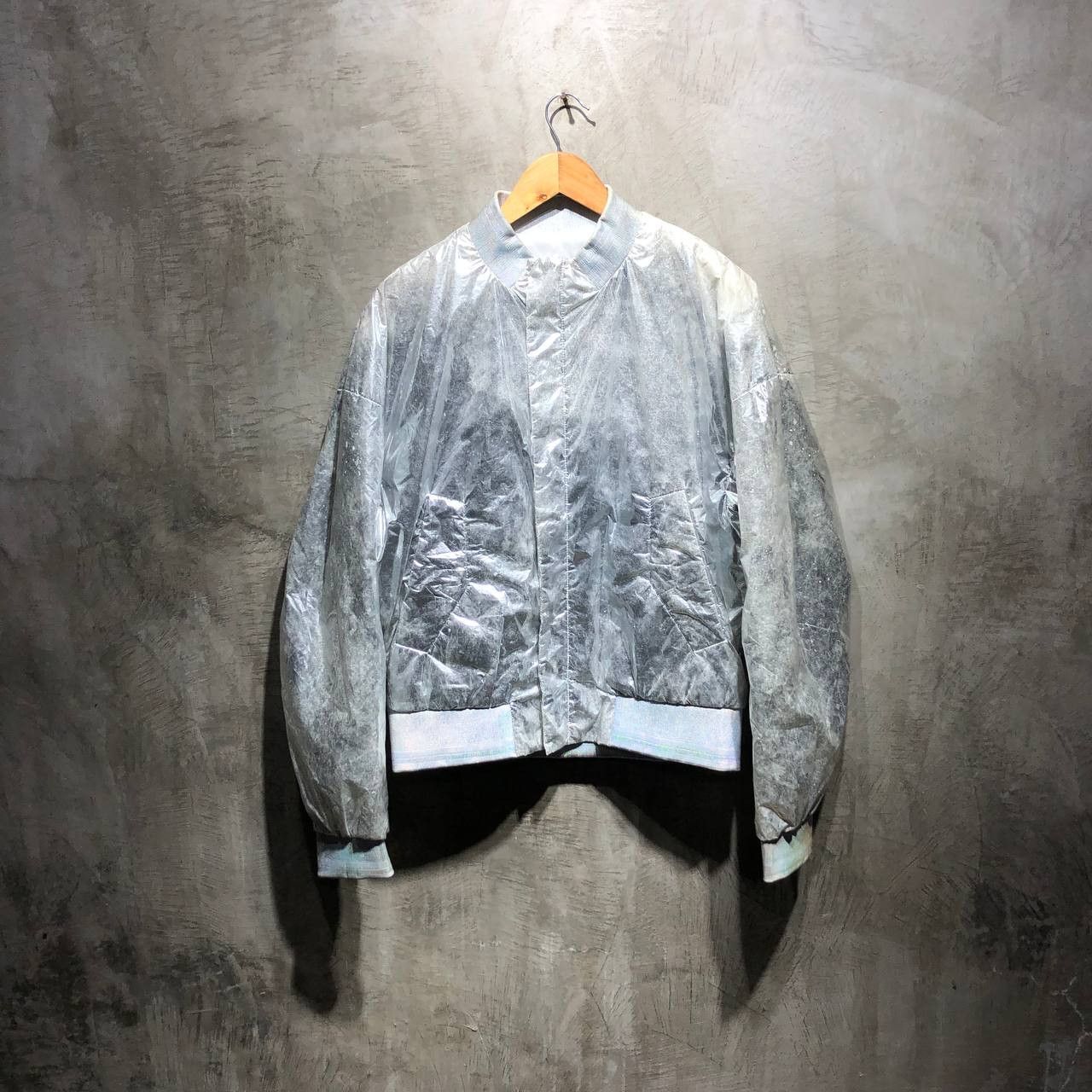Juun.J Juun.J Silver Foil Bomber jacket Size US M / EU 48-50 / 2 - 1 Thumbnail