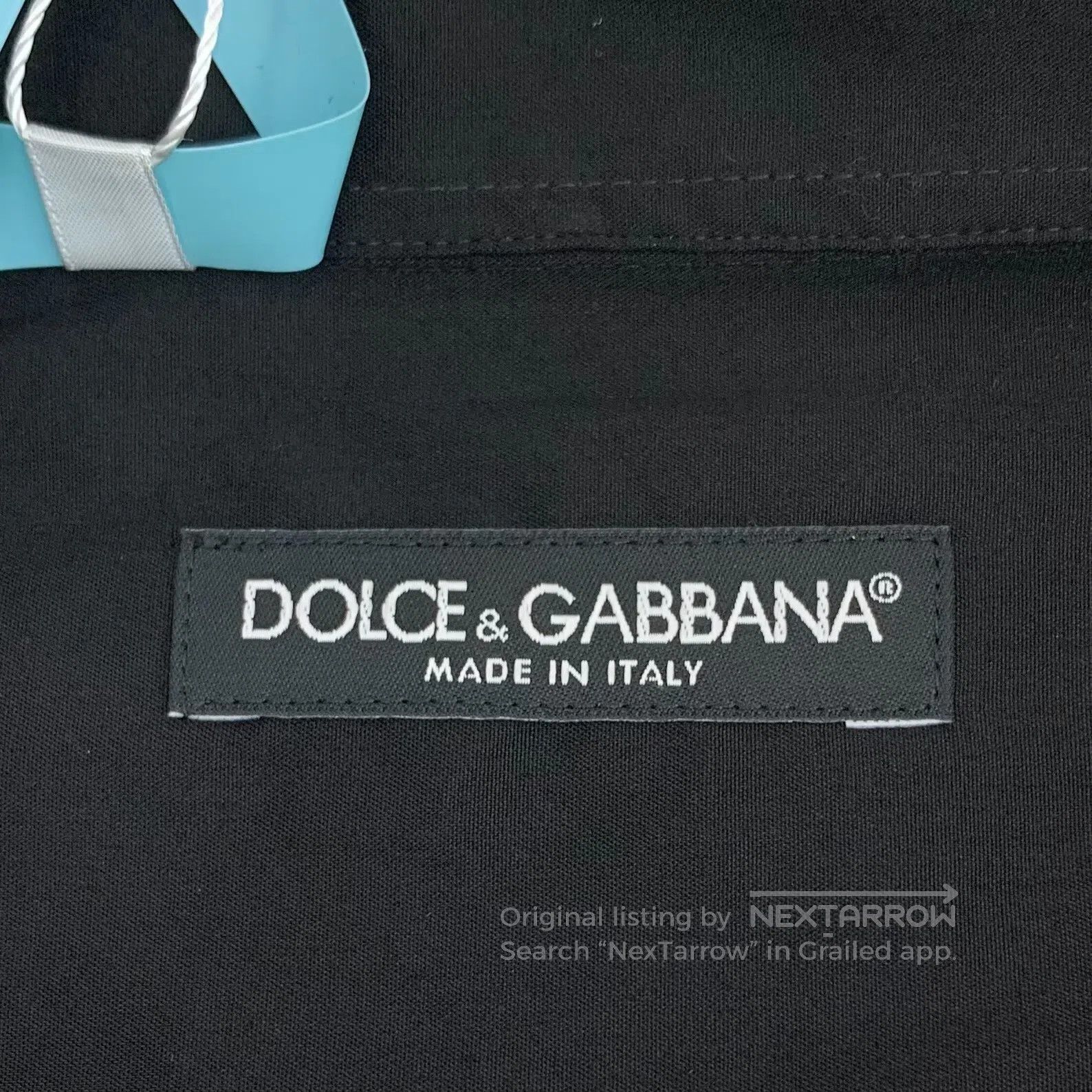 Dolce & Gabbana Dolce Gabbana Black Crown Embroidered Cotton Collar Single Size US XS / EU 42 / 0 - 6 Thumbnail