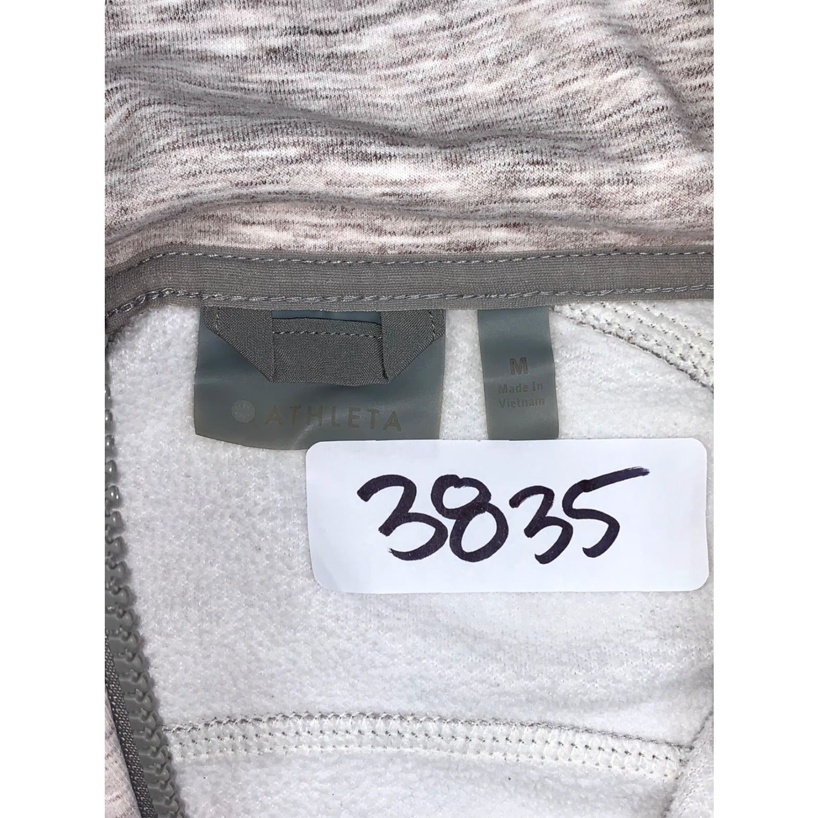 Athleta Athleta Activewear Full Zip Hooded Jacket M Gray/ Light Purple #3835 Size M / US 6-8 / IT 42-44 - 3 Thumbnail