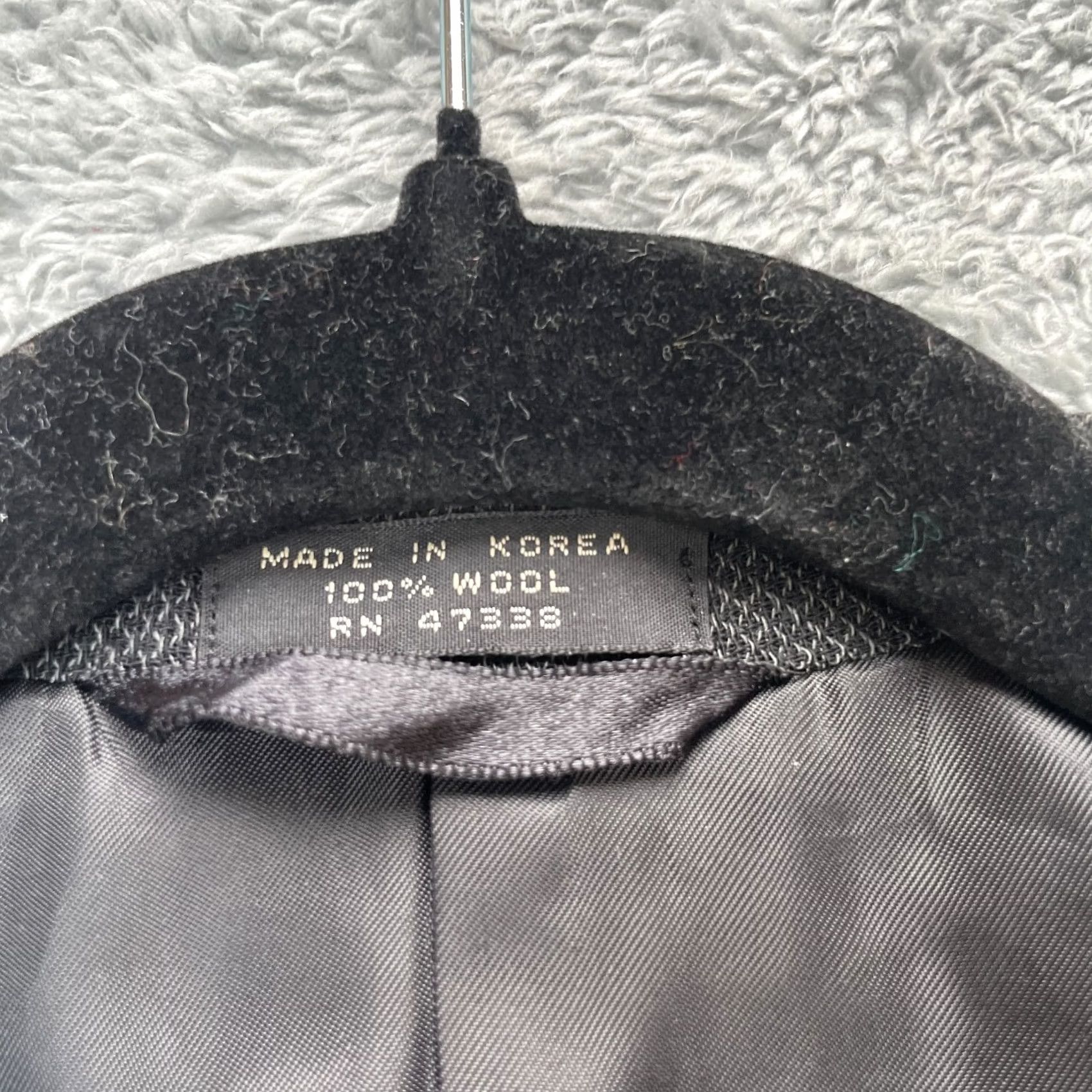 Jones New York VINTAGE Jones New York Blazer Gray Jacket Coat Mens 38S Textured Wool Business Size 38R - 3 Thumbnail