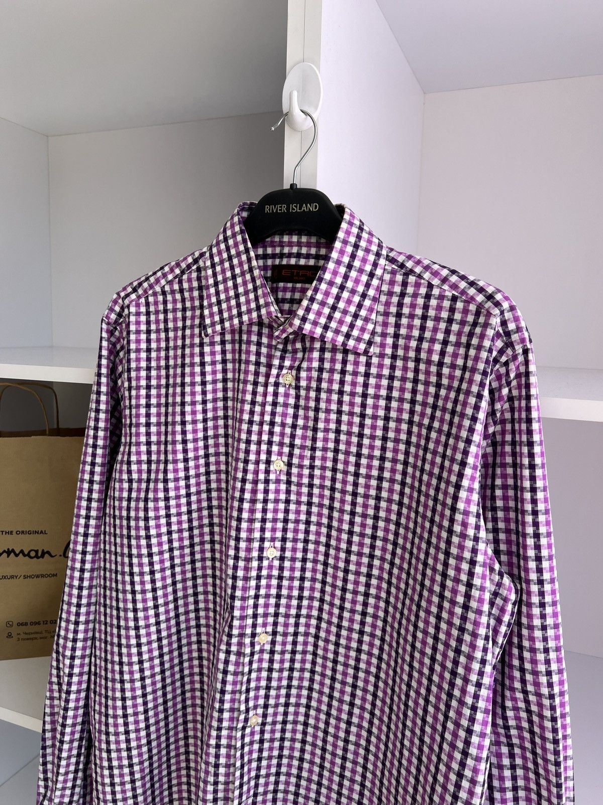 Etro × Vintage Vintage Etro Striped Luxury Button up shirt Size US L / EU 52-54 / 3 - 7 Thumbnail