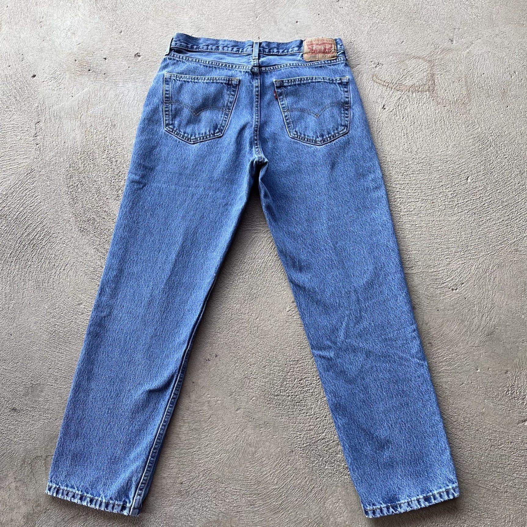 Levi's Levi's Jeans Mens 34x32 Blue 550 Baggy Loose Denim Pants Skate Fade Western Work 90s Grunge Size US 34 / EU 50 - 6 Thumbnail