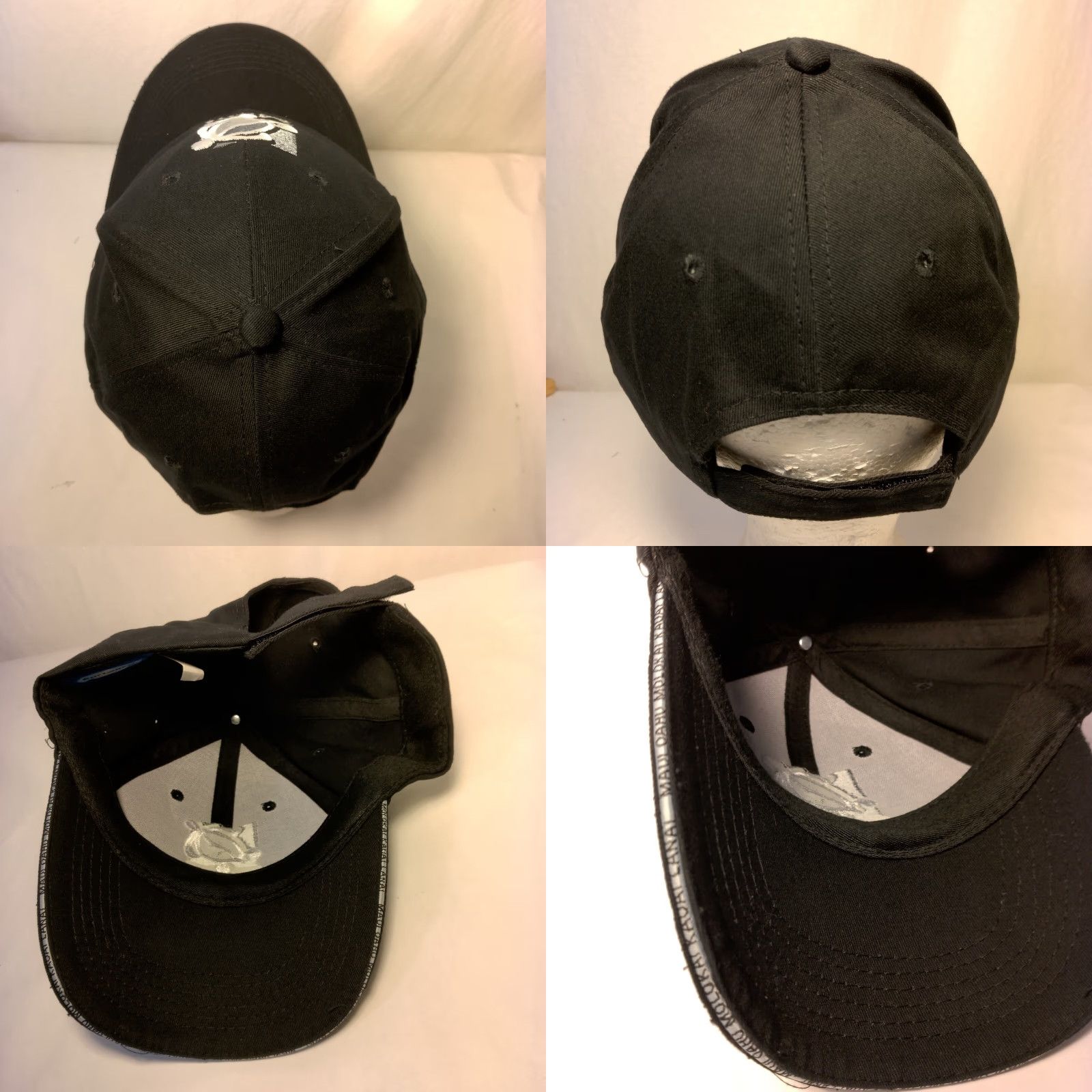 Vintage Maui Hawaii Sea Turtle Cap Hat Hawaiian Classics Black Canvas Islands Aloha Cap Hat Men One Size Black Sea Turtle Adjustable strap back Canvas Hat Size ONE SIZE - 8 Thumbnail