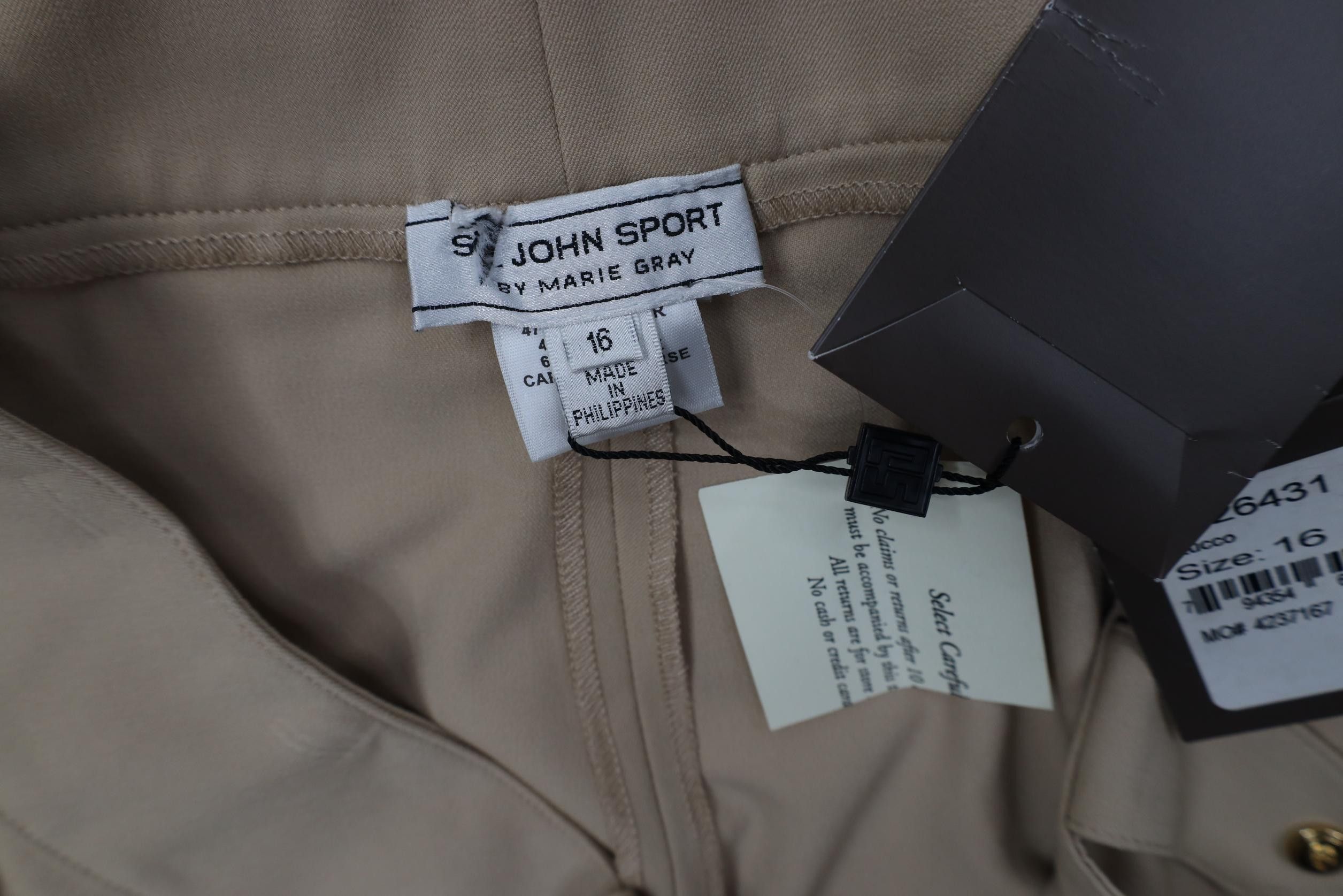 St. John Deadstock Vintage St John Sport Marie Gray Leg Chino Pants Size 38" / US 16 / IT 52 - 10 Thumbnail