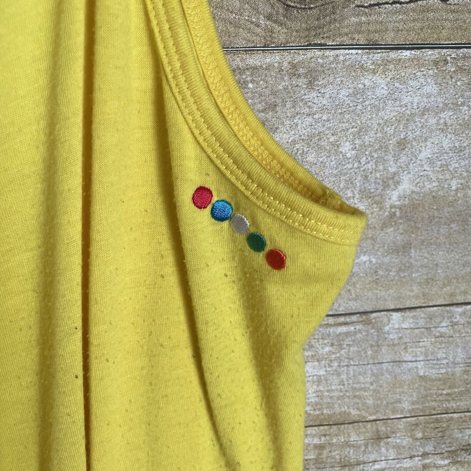 Coogi Coogi Bright Yellow Sundress Ruffle & Chain Accent - Size 1X Size XL / US 12-14 / IT 48-50 - 7 Thumbnail