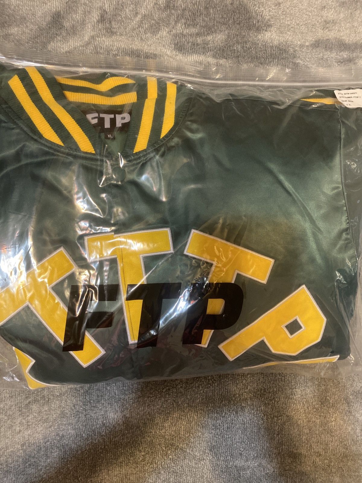 Fuck The Population Ftp league varsity green Size US XL / EU 56 / 4 - 3 Thumbnail