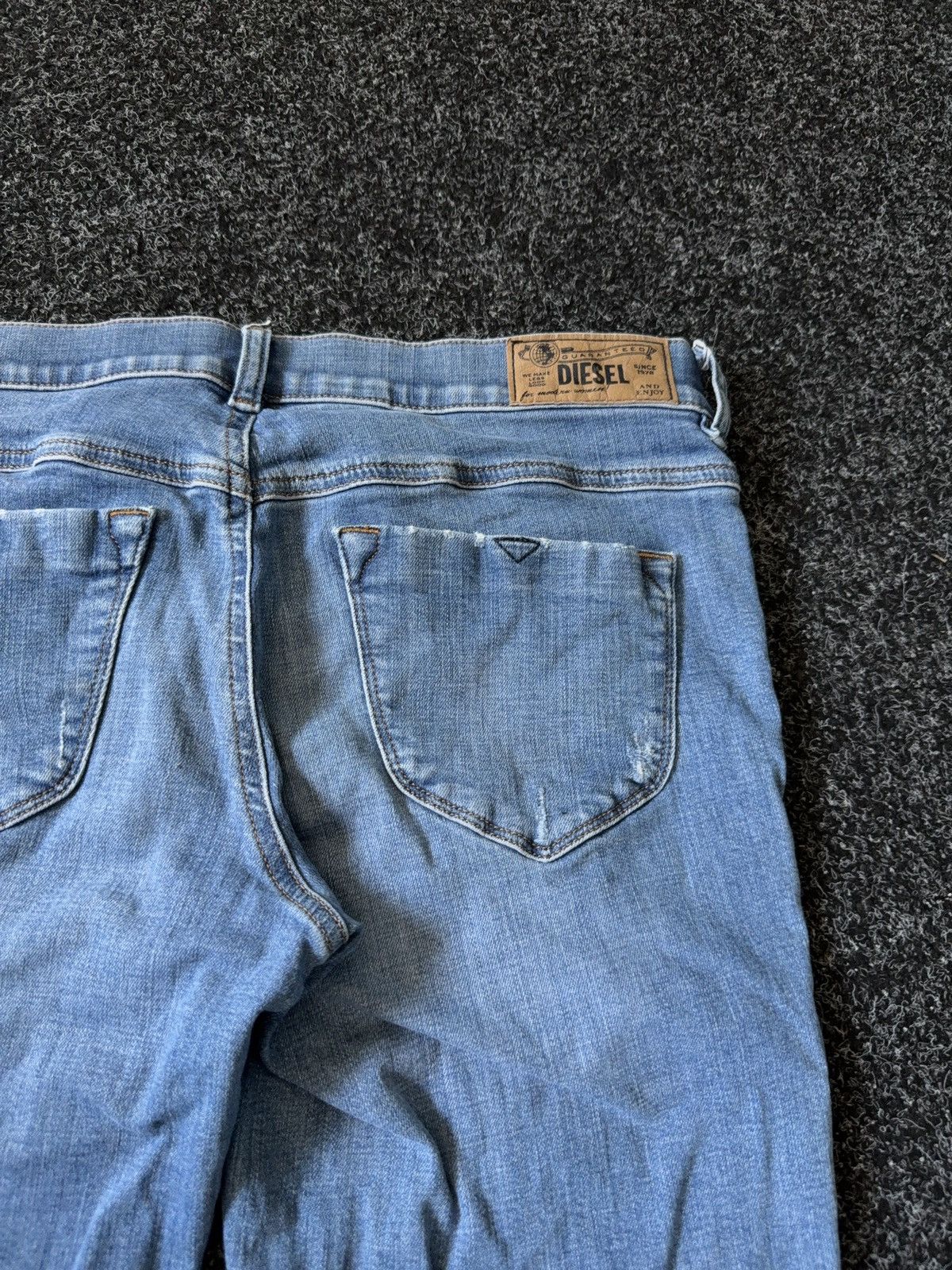 Diesel Luxury Y2K Diesel Livier-Ankle Light Wash Skinny Jeans W31 Size 31" - 17 Thumbnail