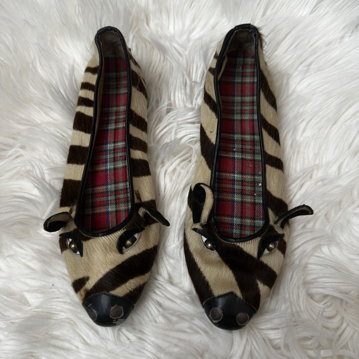 Charlotte Olympia Charlotte Olympia Zebra Flats Italy—Rare Animal Design Size US 5 / IT 35 - 2 Thumbnail