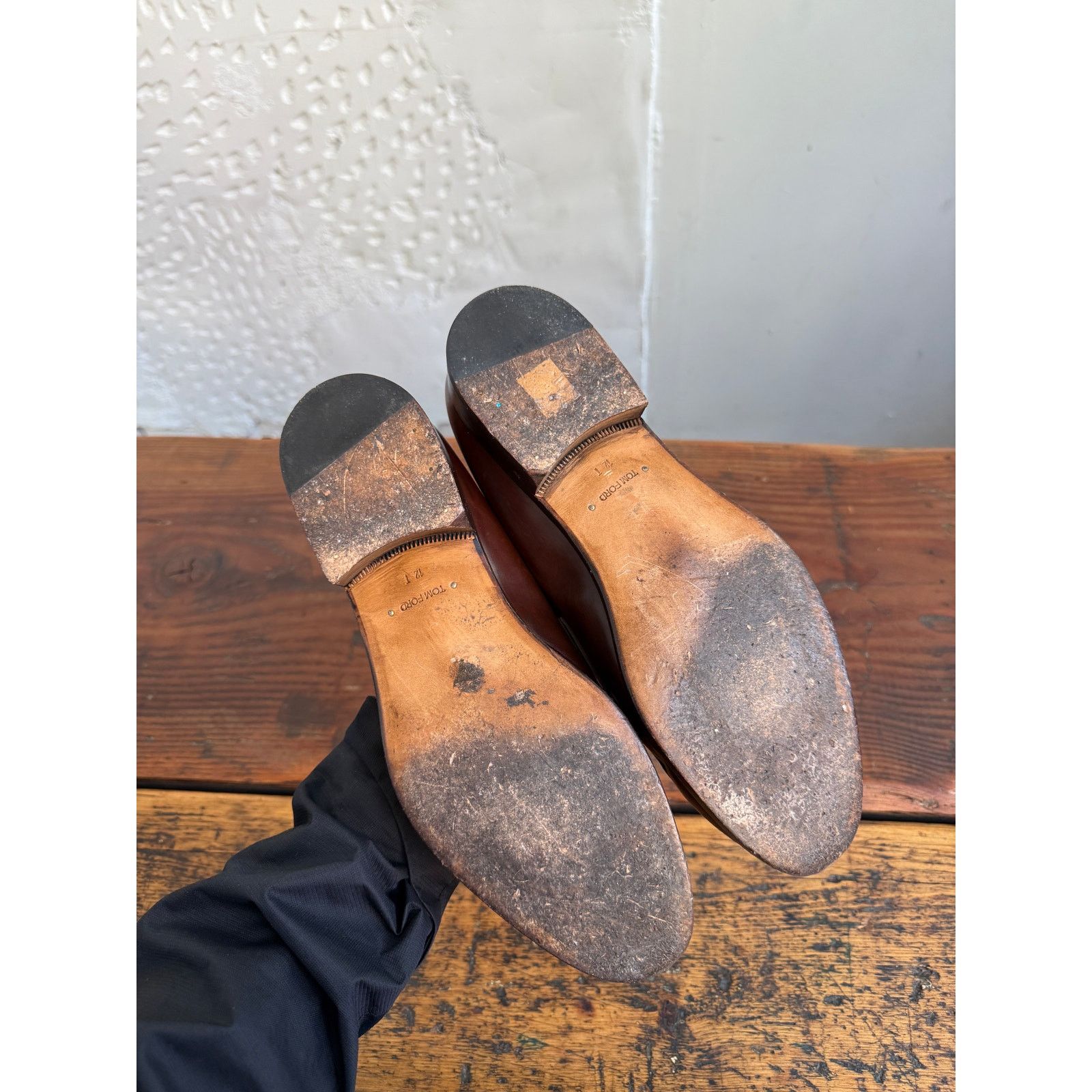 Tom Ford Tom Ford Brown and White Loafers Size US 12 / EU 45 - 8 Thumbnail