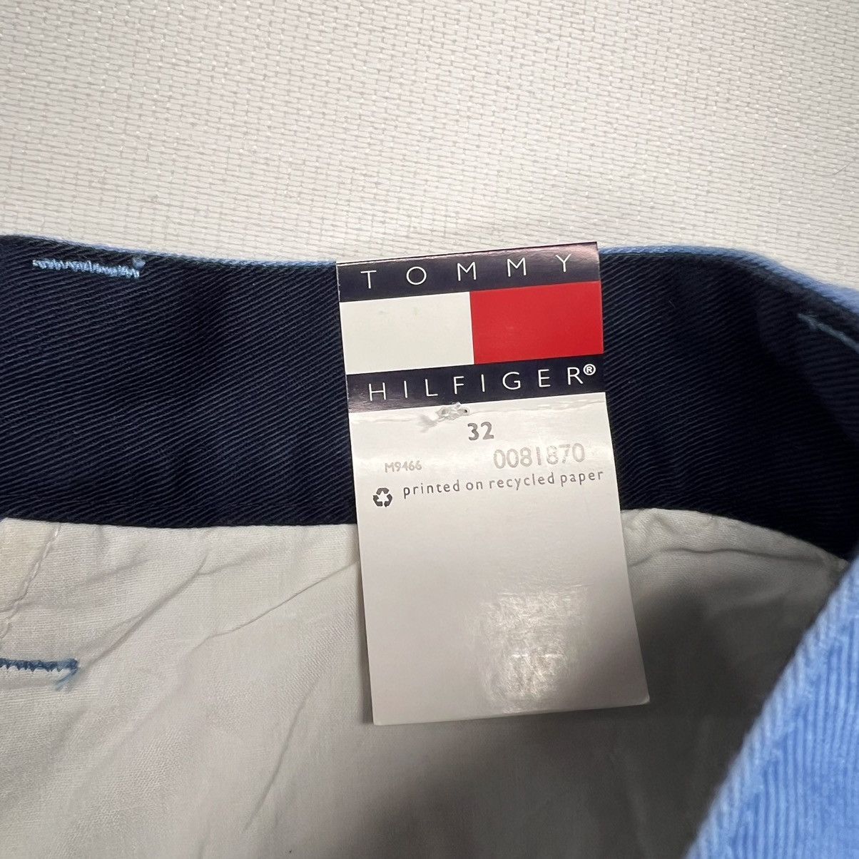 Tommy Hilfiger × Vintage VTG Tommy Hilfiger Shorts Blue Chino Bermuda Button Beach Size US 32 / EU 48 - 8 Thumbnail