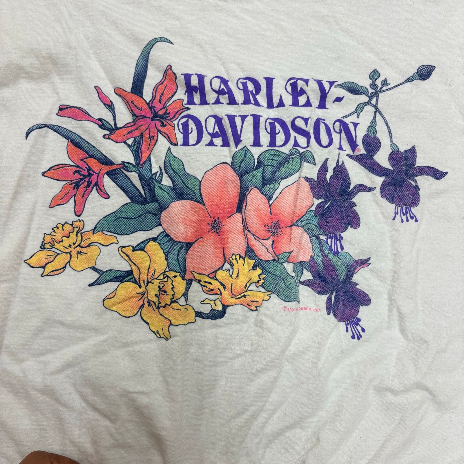 Harley Davidson Vintage Floral Harley Davidson Cropped Sweater Size ONE SIZE - 3 Thumbnail