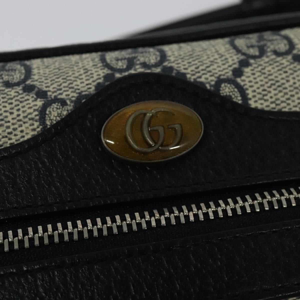 Gucci GUCCI GG Supreme Sherry Line Shoulder Bag Pvc Navy Red Size ONE SIZE - 14 Thumbnail