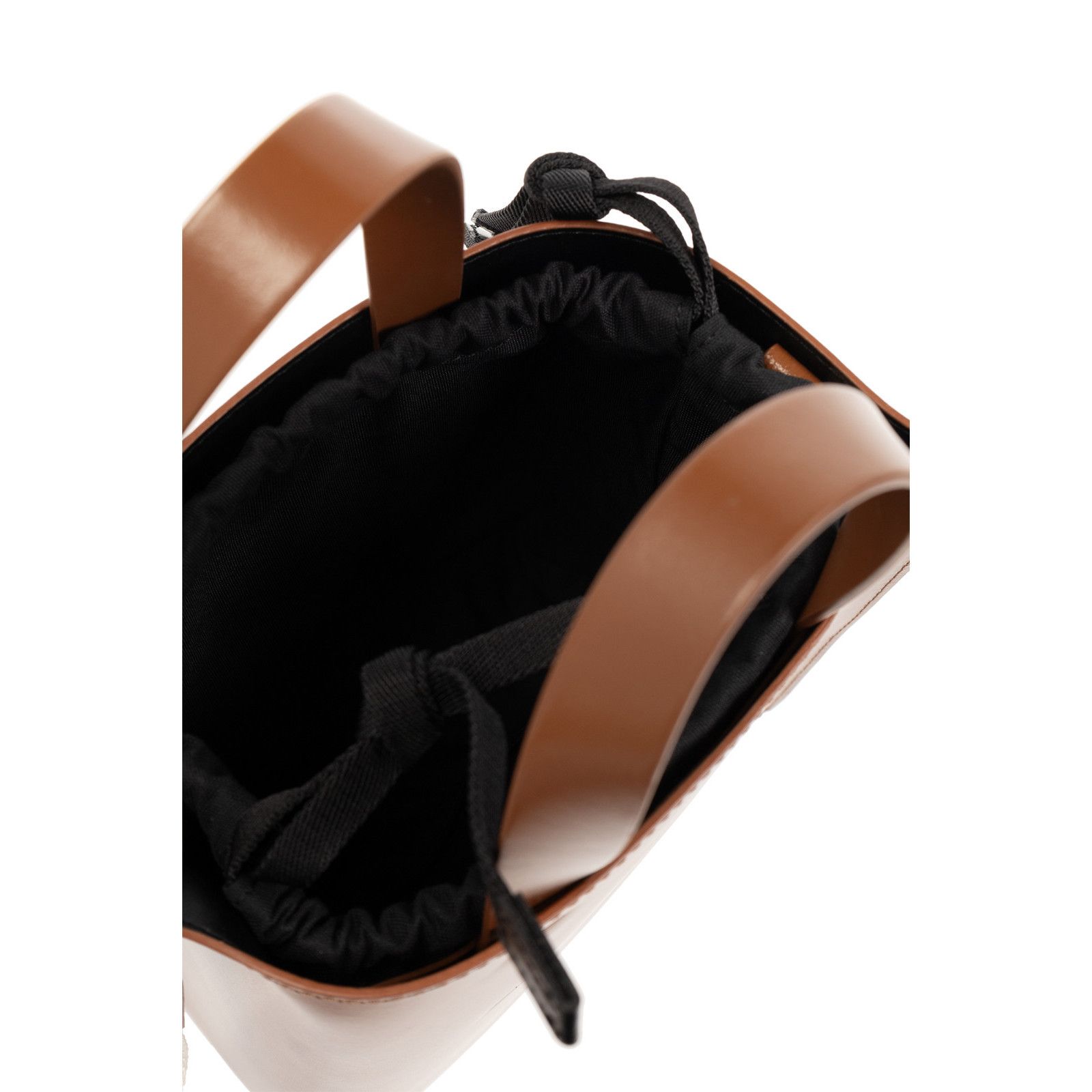 Marni MARNI Museo Brown Leather Top Handle Bag New & Authentic Size ONE SIZE - 4 Thumbnail