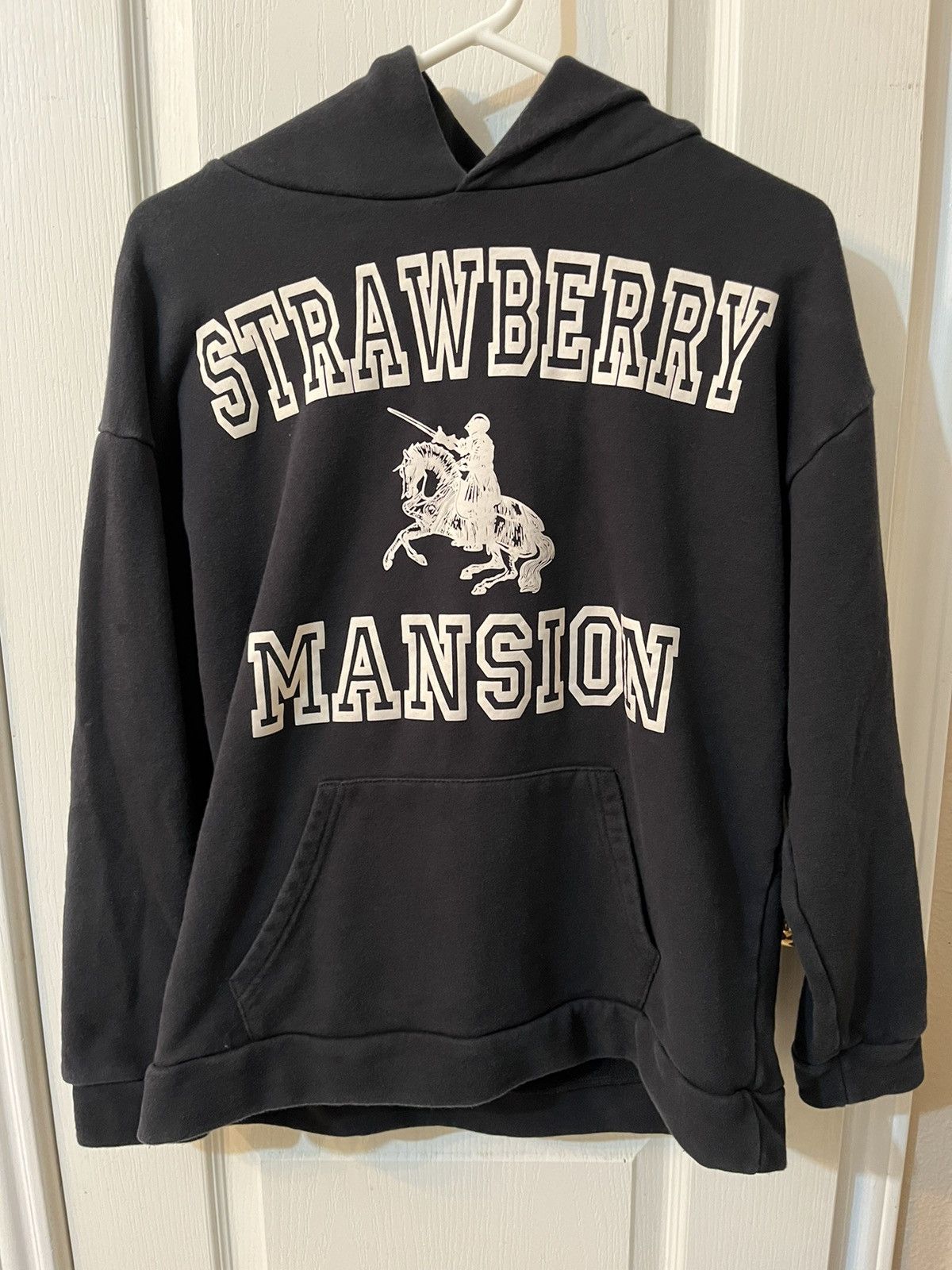 image of Unwanted Strawberry Mansion Hoodie Size Small (Black And White), Men's