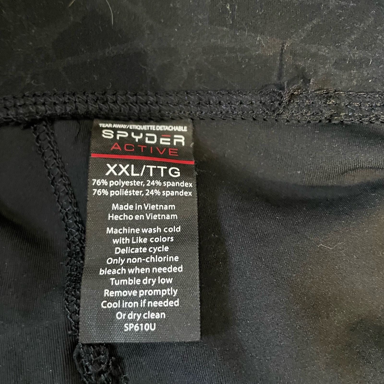 Spyder Spyder Black Web Leggings XXL Activewear Athleisure Pockets Size 34" / US 12 / IT 48 - 7 Thumbnail