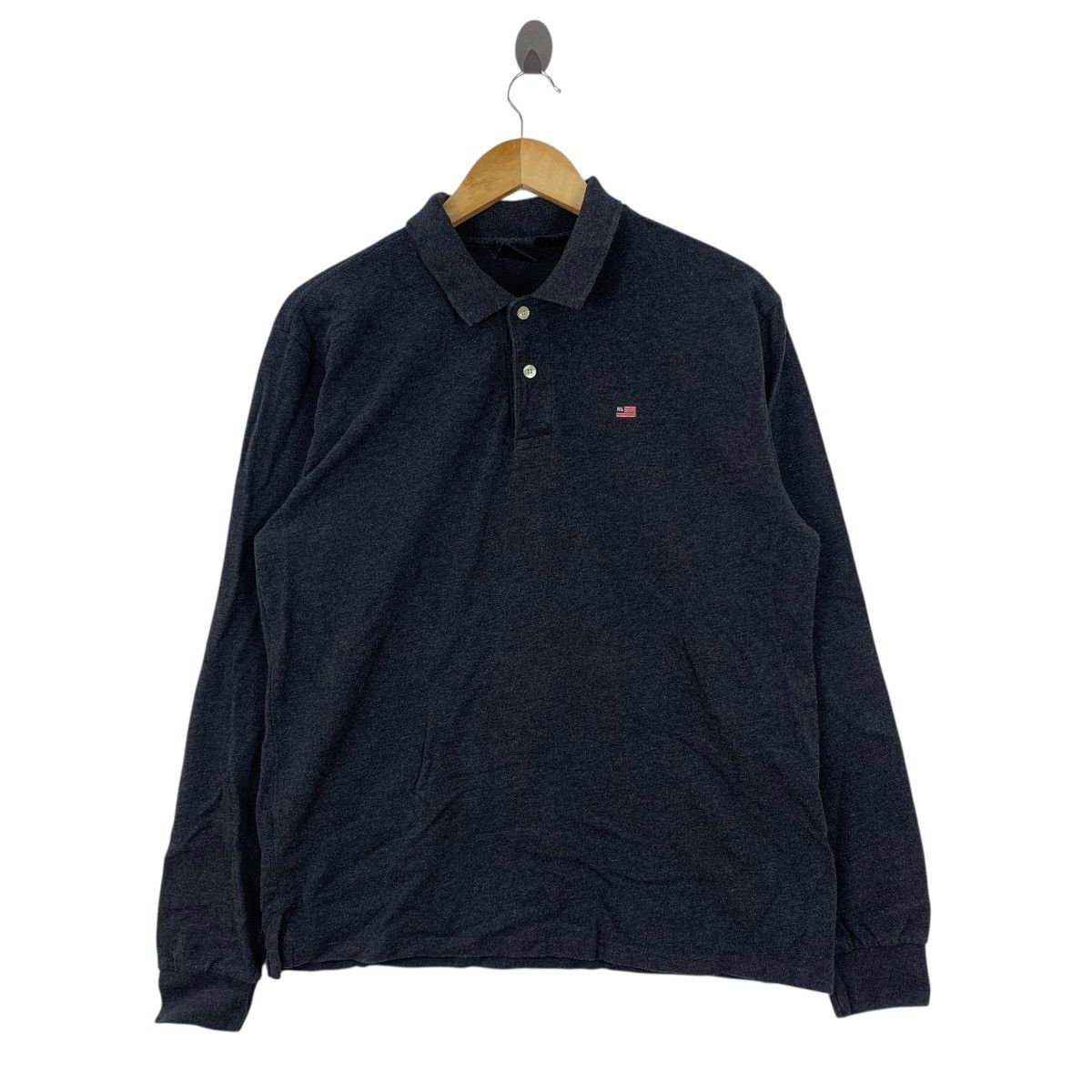 Polo Ralph Lauren POLO JEANS Ralph Lauren Usa Flag Embroidered Collor Tshirt Size US L / EU 52-54 / 3 - 1 Thumbnail
