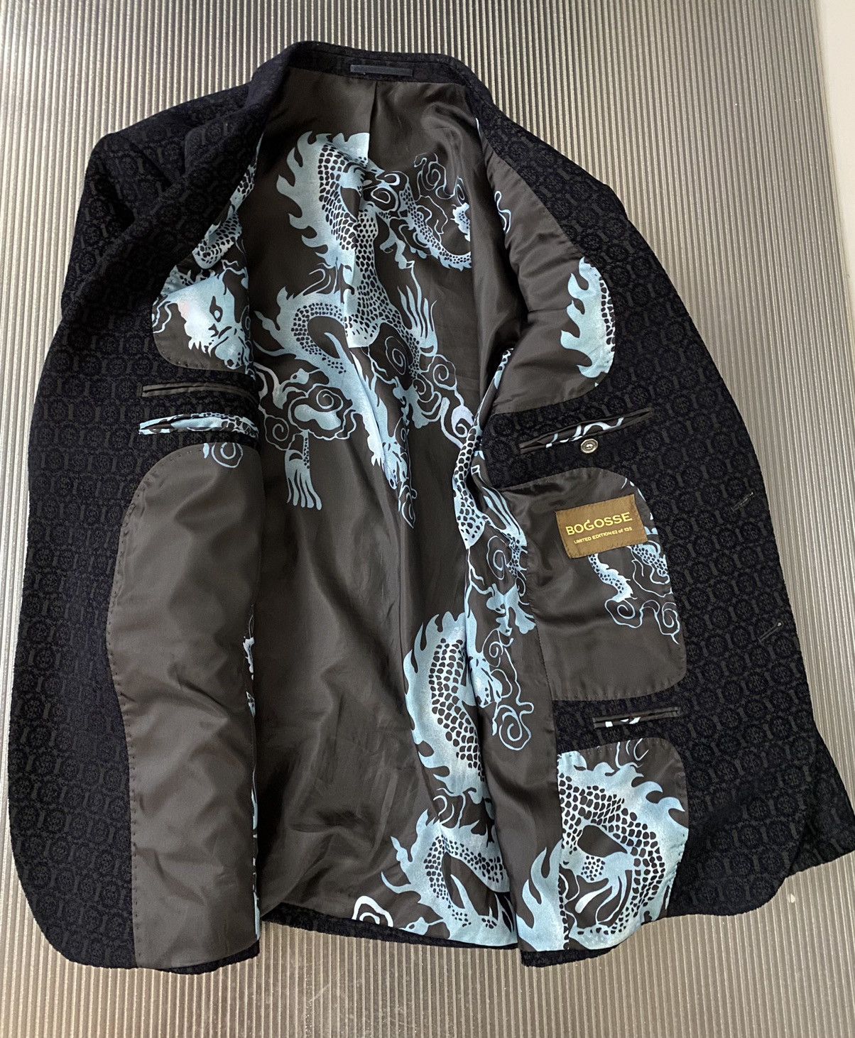 Bogosse Bogosse navy and black Franky Jacket 83 Limited Edition 52 Size 42R - 6 Thumbnail