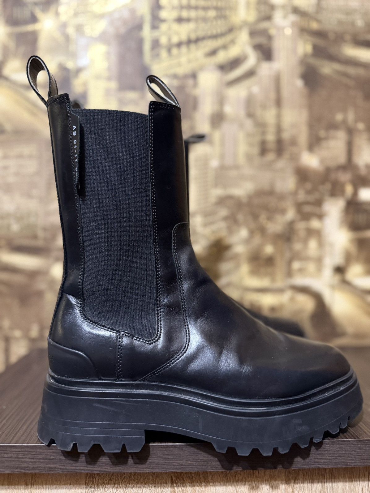 Allsaints AllSaints Boots Amber Black Leather Size 39 Size US 9 / IT 39 - 4 Thumbnail