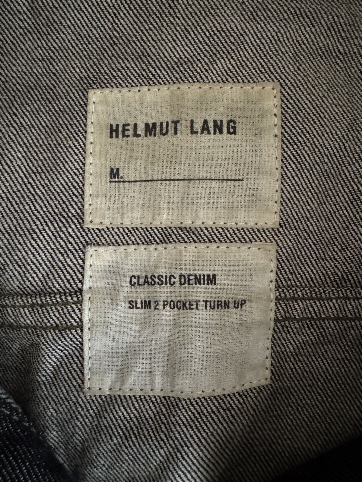 Helmut Lang Helmut Lang SS04 Raw Denim Jacket Black Slim 2 Pocket Unisex Size US M / EU 48-50 / 2 - 6 Thumbnail