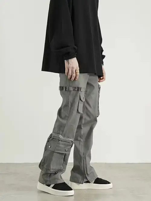Japanese Brand × Vintage multi function pocket flared utility tactical cargo pants Size US 36 / EU 52 - 2 Thumbnail