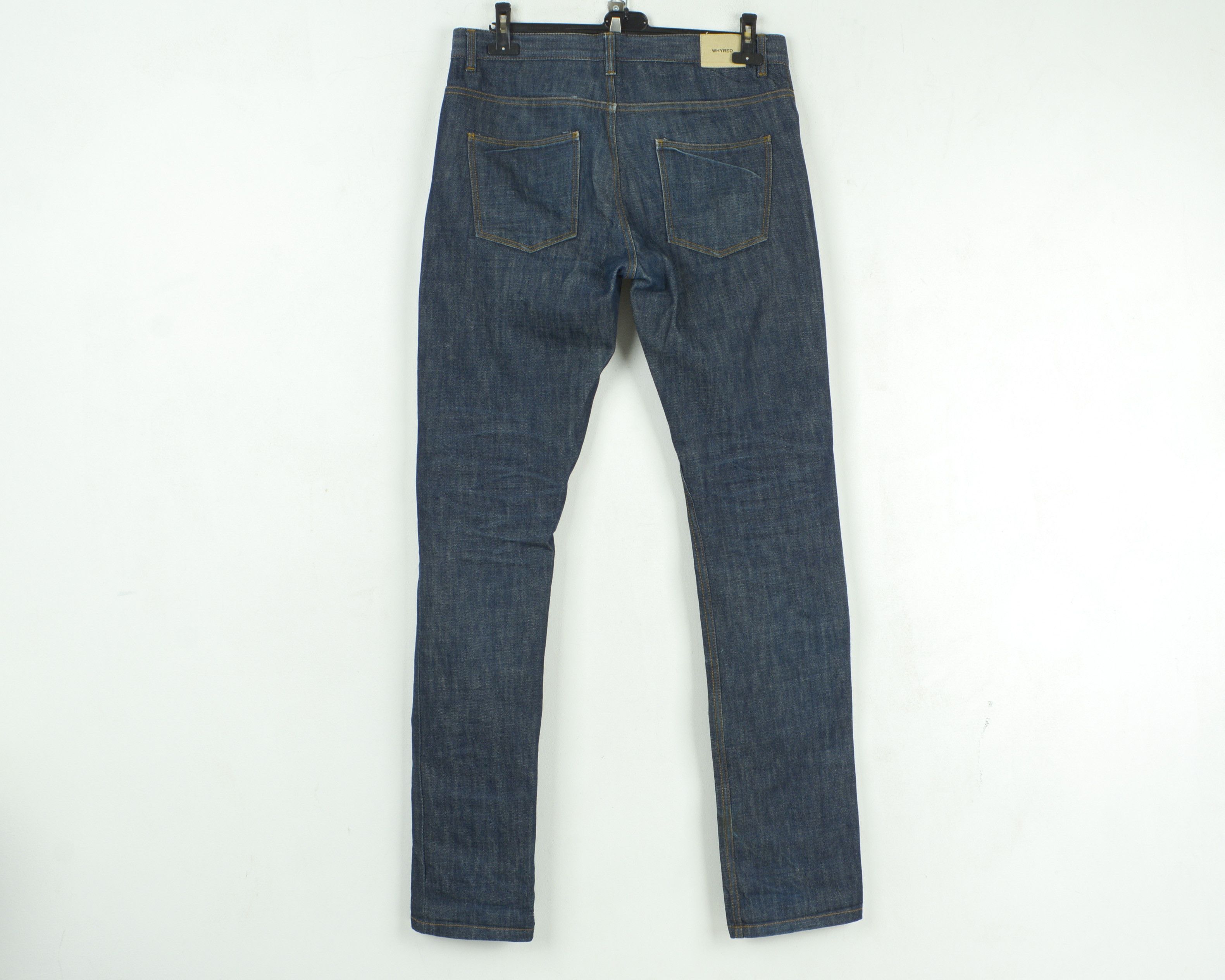 Whyred Selvage Hell Basic Denim Rigid W33 L34 Taper Jeans Unwashed Size US 33 - 3 Thumbnail