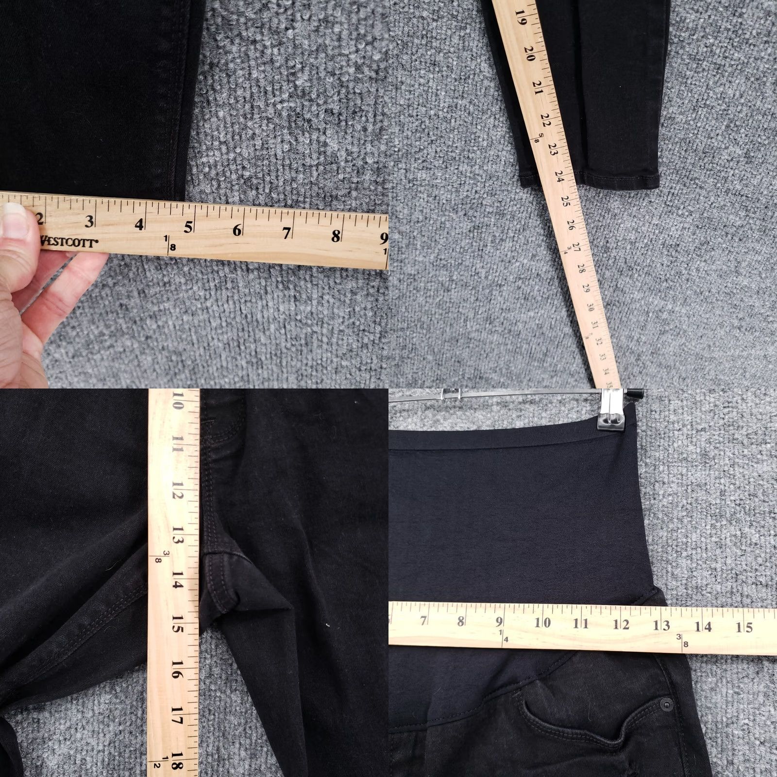 Old Navy Old Navy Maternity Jeans Womens 6S Black Skinny Denim High Rise Rockstar Size 28" / US 6 / IT 42 - 8 Thumbnail