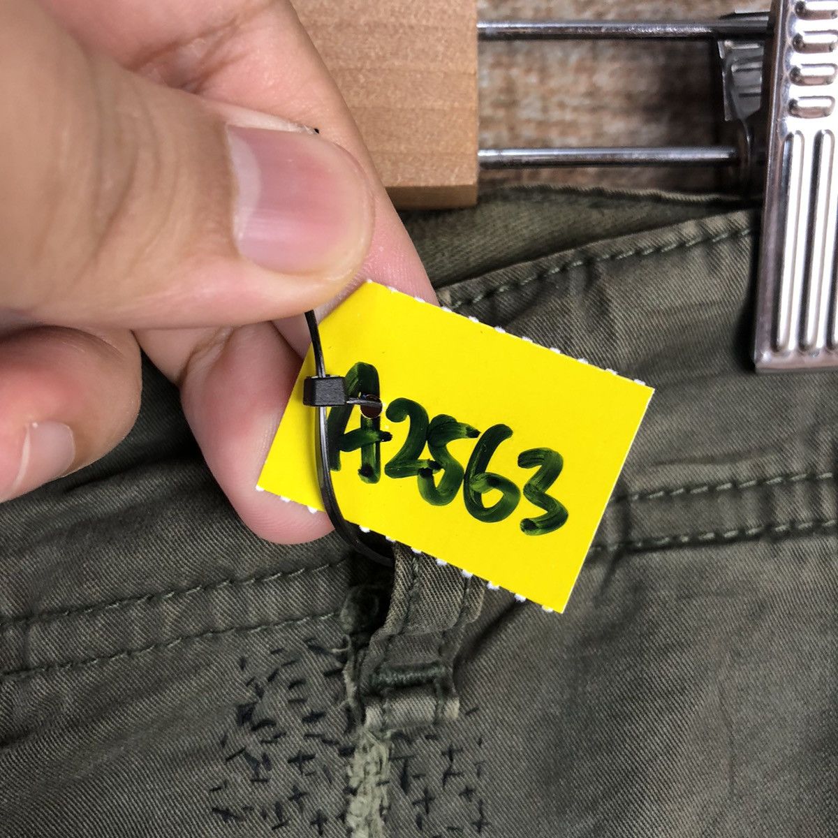 Faded Glory Uniqlo japan Green faded Cargo Multipocket Pants #A2563 Size US 35 - 13 Thumbnail