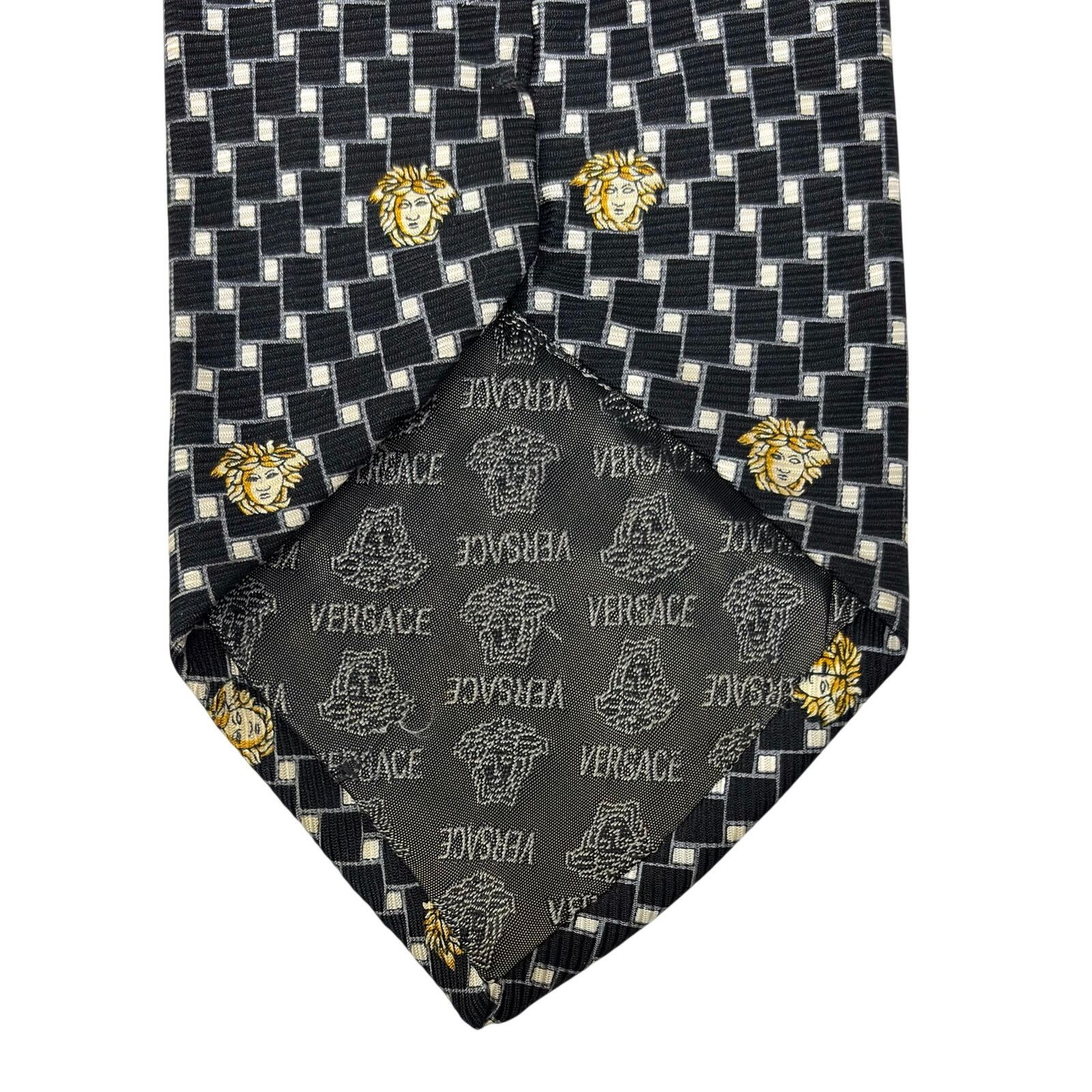 Versace Versace Vintage Medusa Tie Size ONE SIZE - 6 Thumbnail