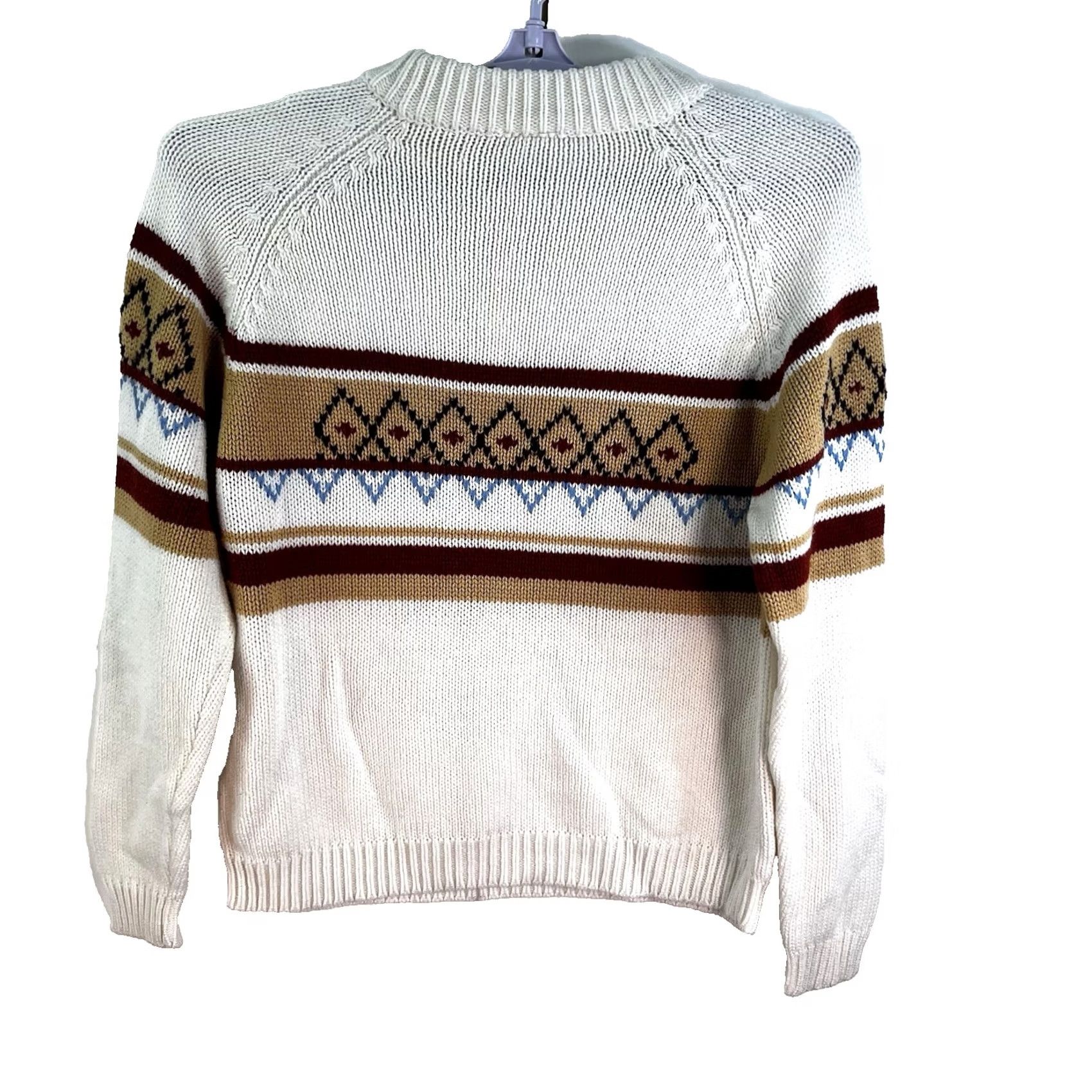 Vintage VINTAGE National Shirt Alpine Vintage Sweater Mens Size L White Acrylic Size US L / EU 52-54 / 3 - 6 Thumbnail