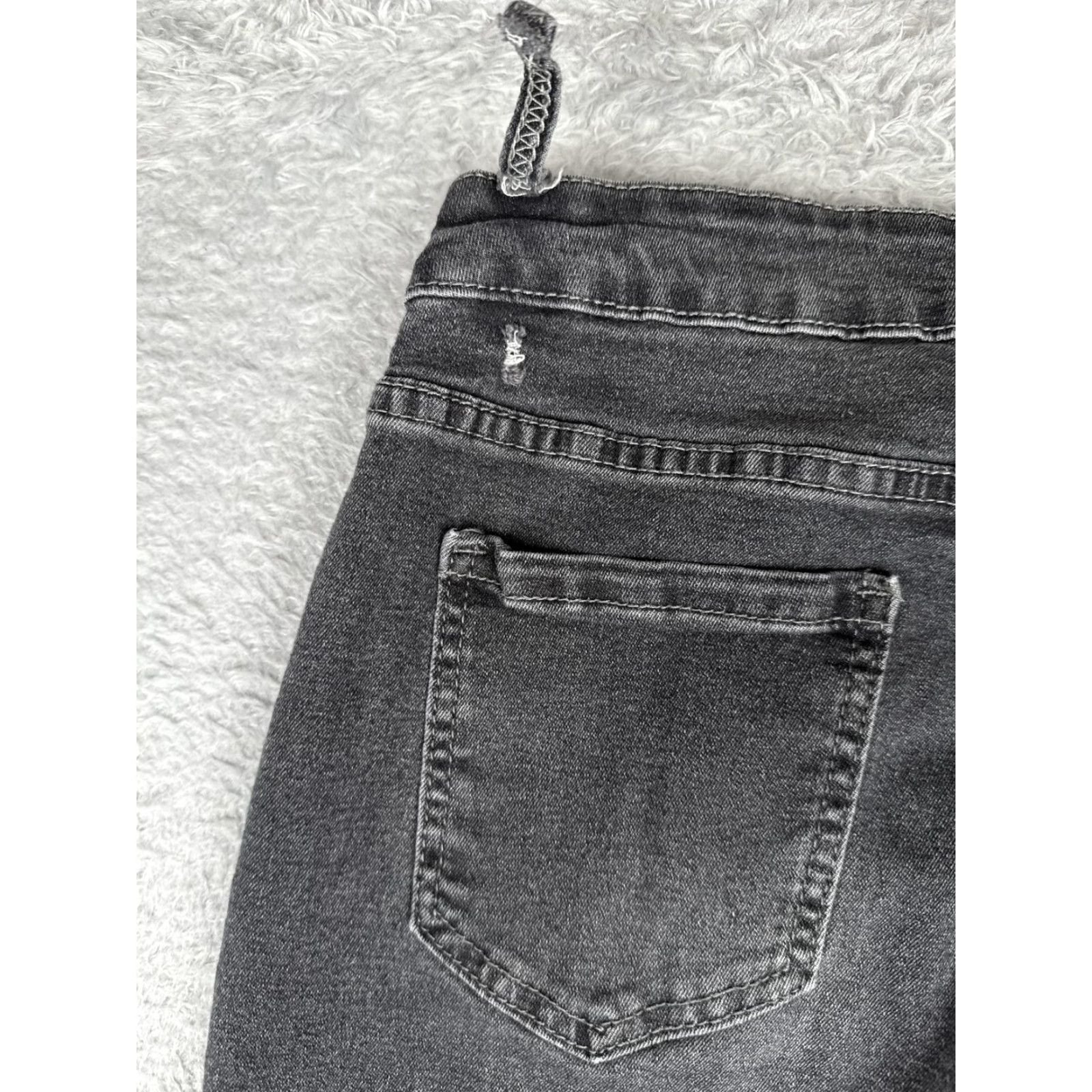 AG Jeans Womens Jeans Flare Charcoal Denim 22 Mid Rise Button Fly Stretch 22x27 Size 40" / US 18 - 2 Thumbnail