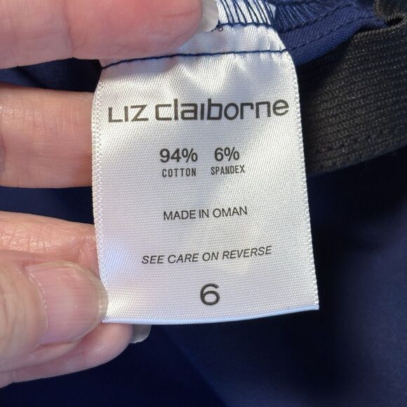 Liz Claiborne Liz Claiborne Classic Women's Pants Blue 6 Mid-rise Pull On Size 28" / US 6 / IT 42 - 7 Thumbnail
