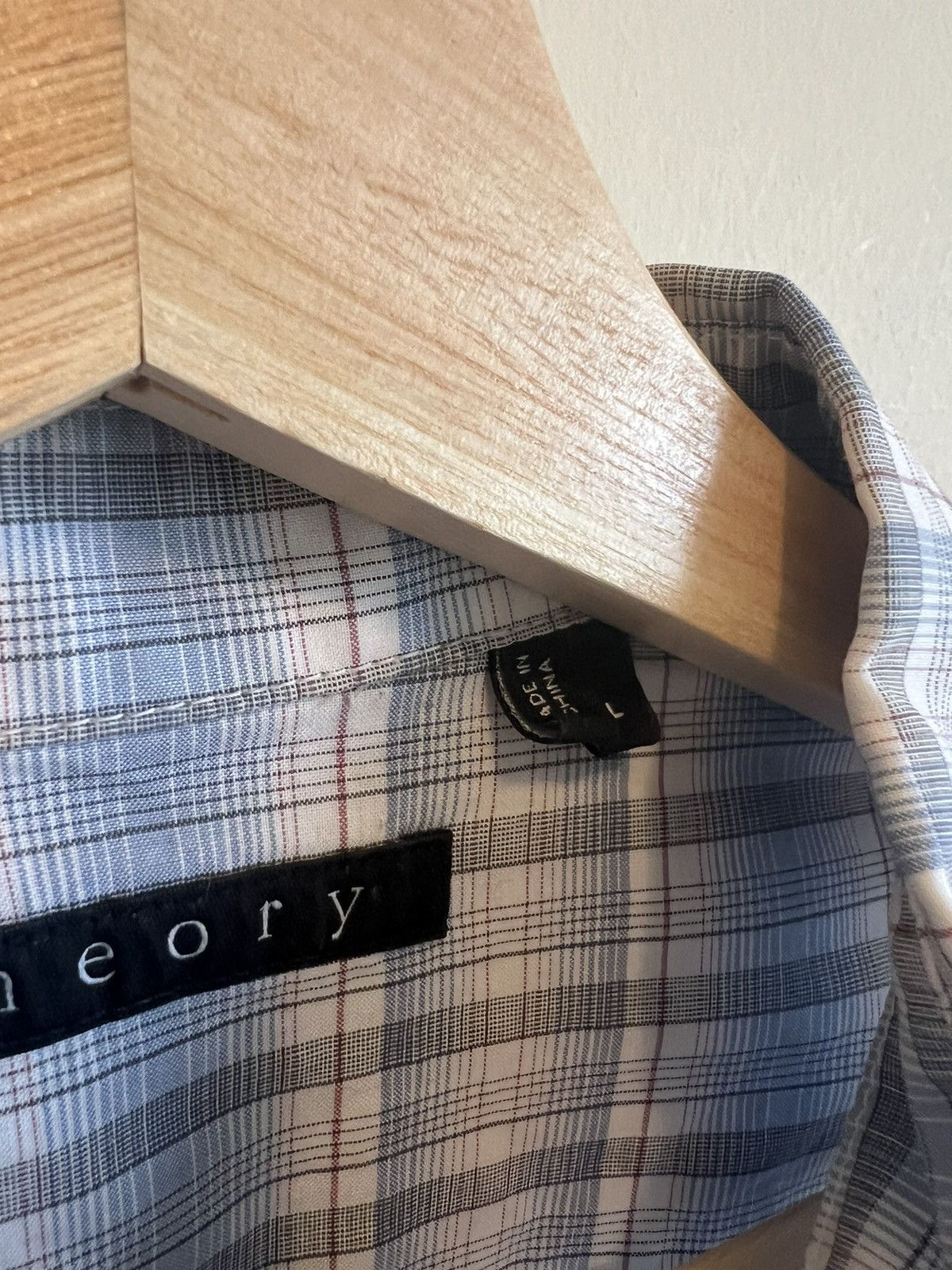 Theory Theory Dress Shirt - White / Blue L - Great Condition Size US L / EU 52-54 / 3 - 3 Thumbnail