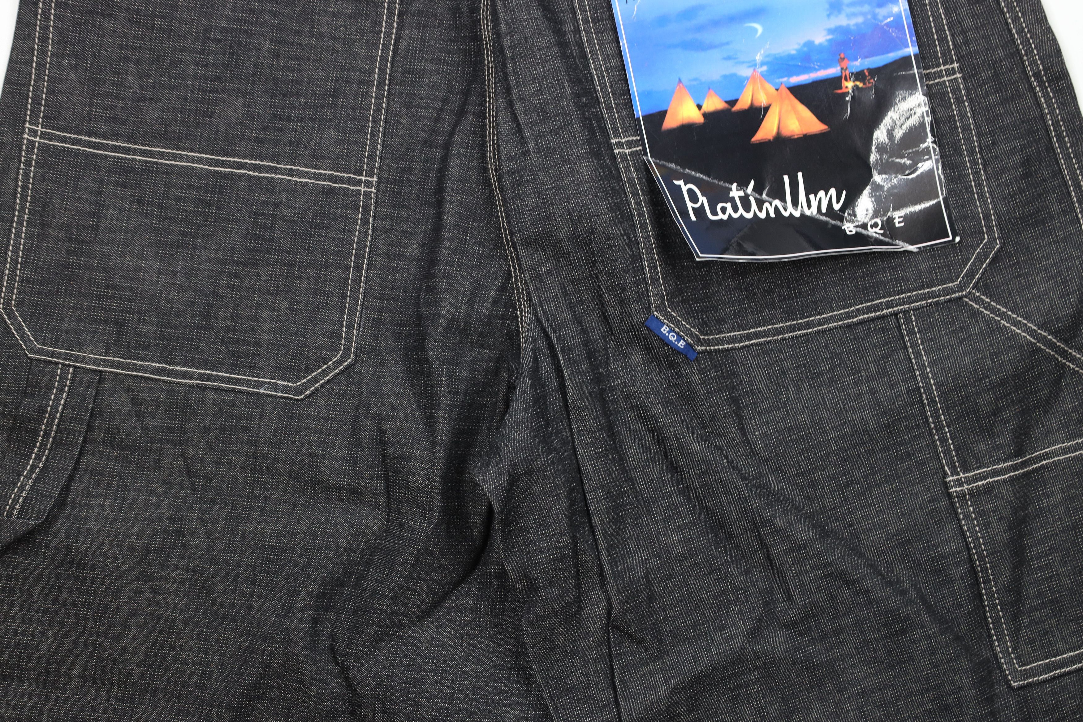 Vintage Deadstock Vintage 90s Y2K Streetwear Fit Denim Shorts Black Size US 40 / EU 56 - 10 Thumbnail