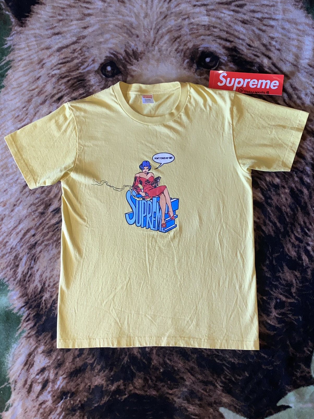 Supreme 2008 Supreme Don't Touch My Shit Tee | Grailed