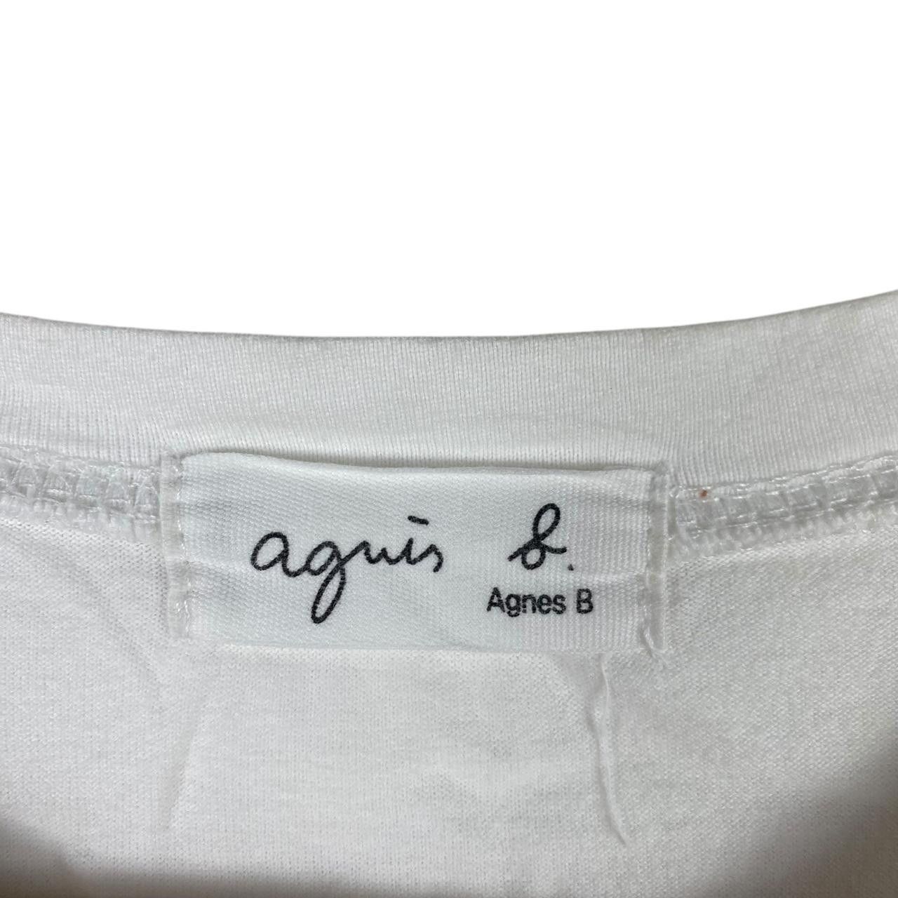 agnes b. Vintage AGNES. B PARIS Stock Logo Signature Tee Shirt Top Size S / US 4 / IT 40 - 4 Thumbnail
