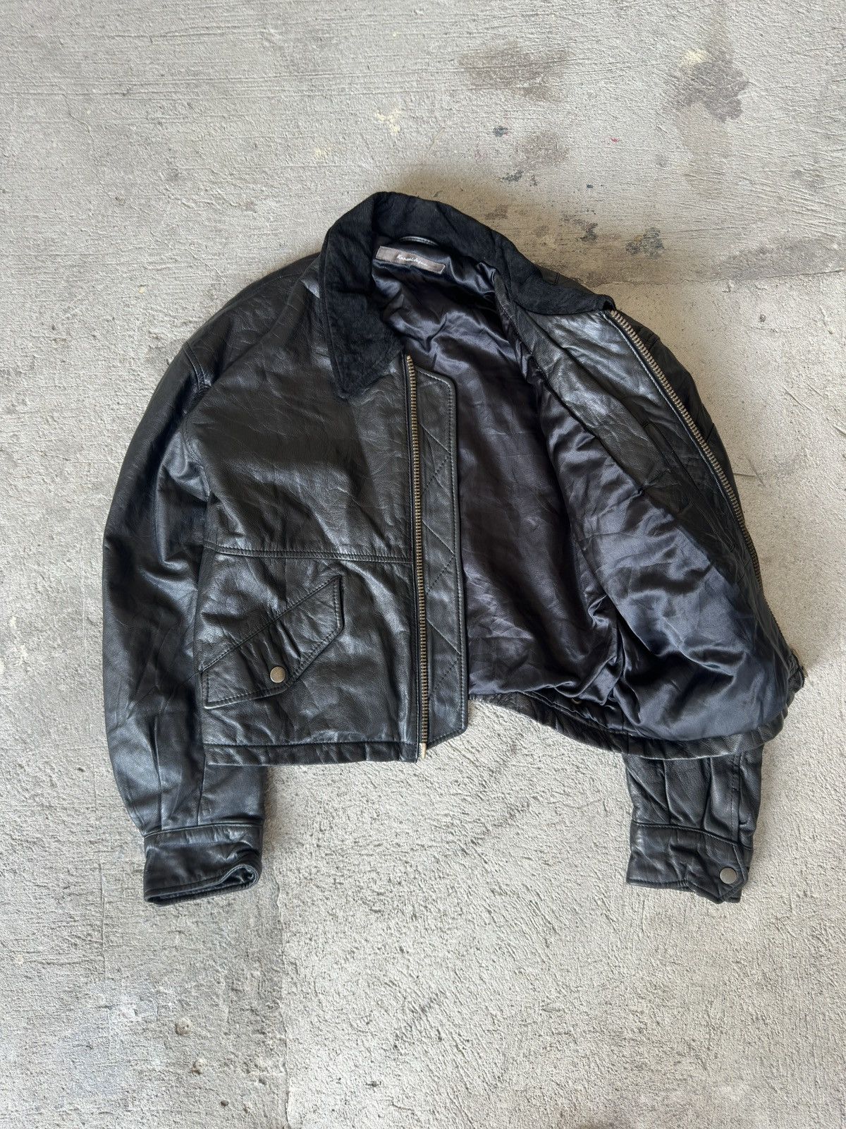 Kansai Yamamoto Vintage Kansai Yamamoto Leather Jacket Size US XS / EU 42 / 0 - 7 Thumbnail